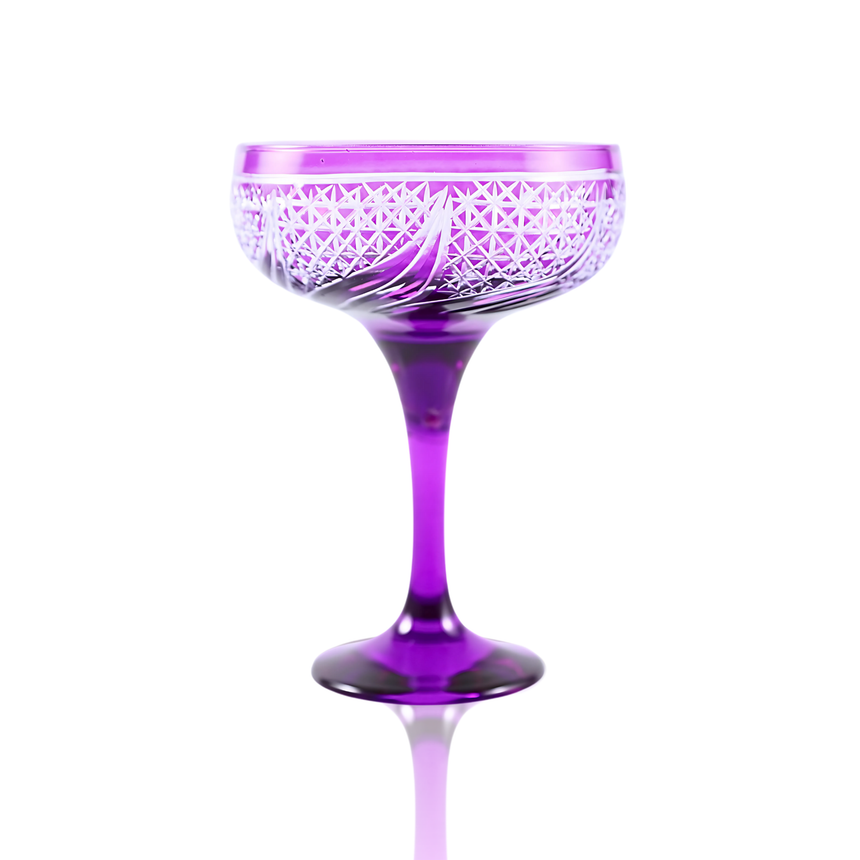 Aurora Kup Ayaklı Bardak - Margerie Crystal