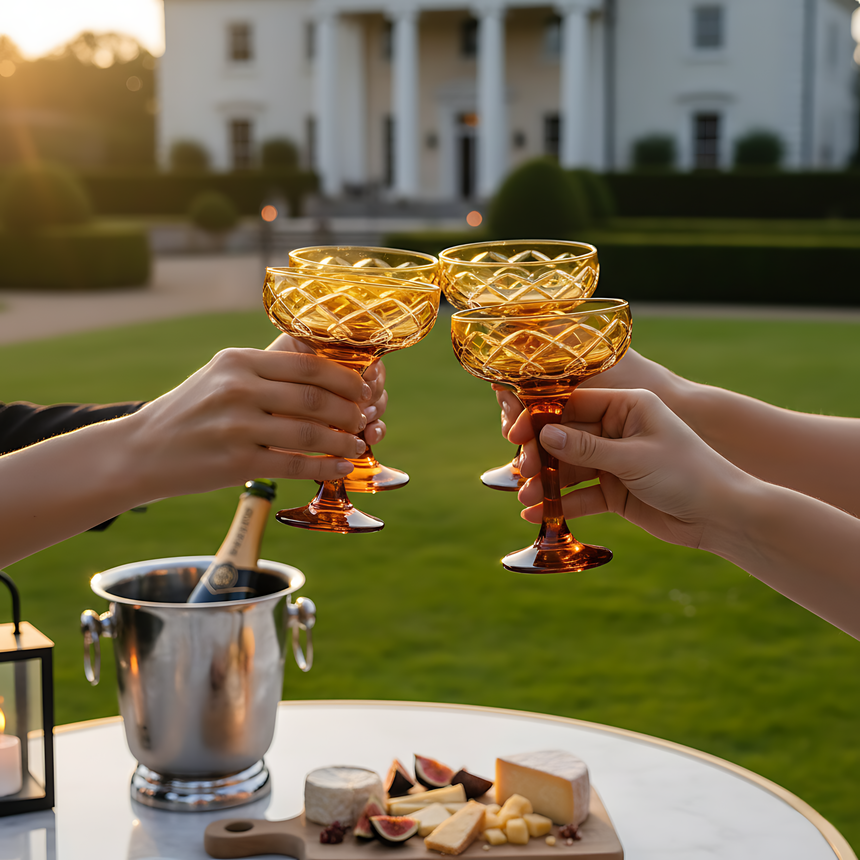 Heritage Kup Ayaklı Bardak - Margerie Crystal