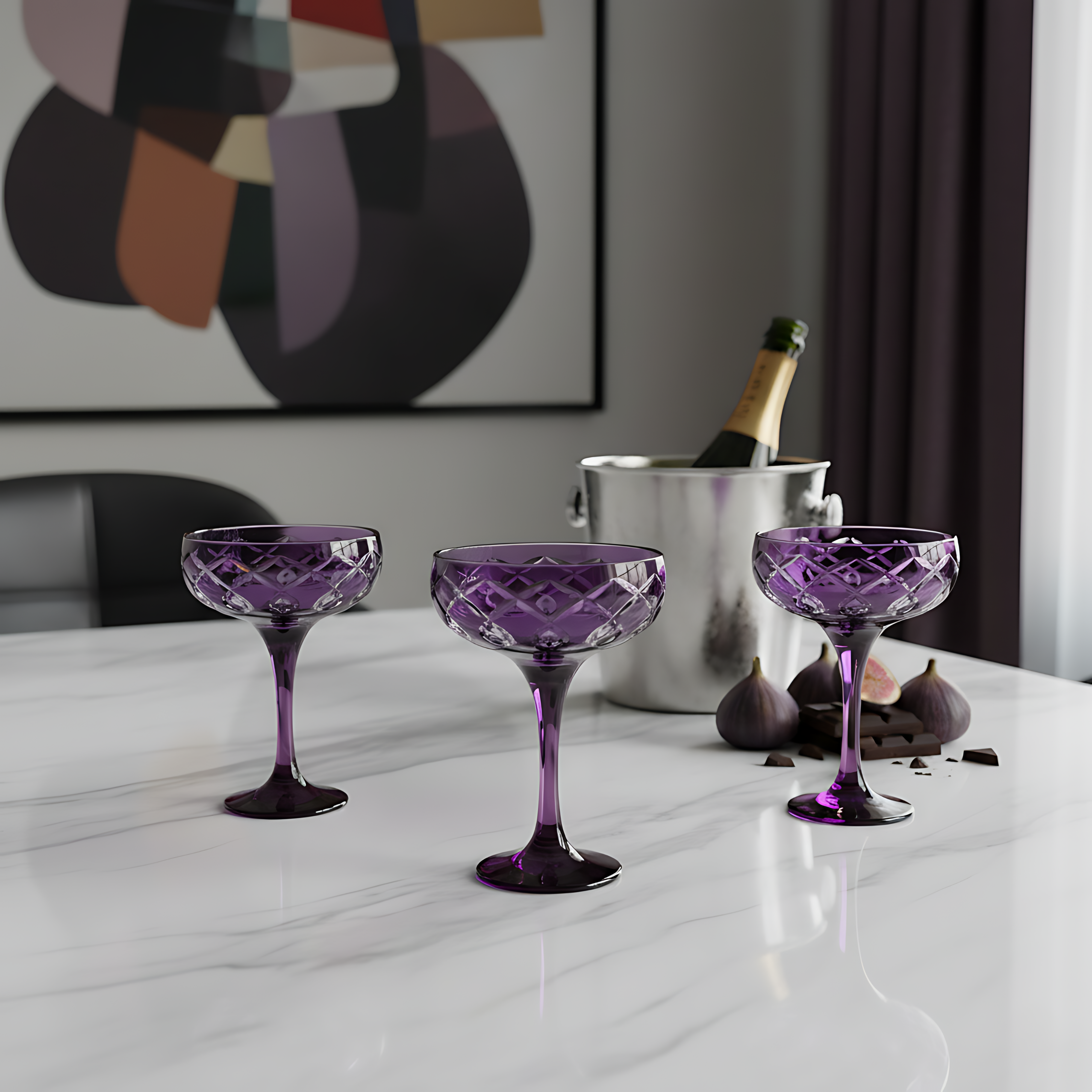 Heritage Kup Ayaklı Bardak - Margerie Crystal