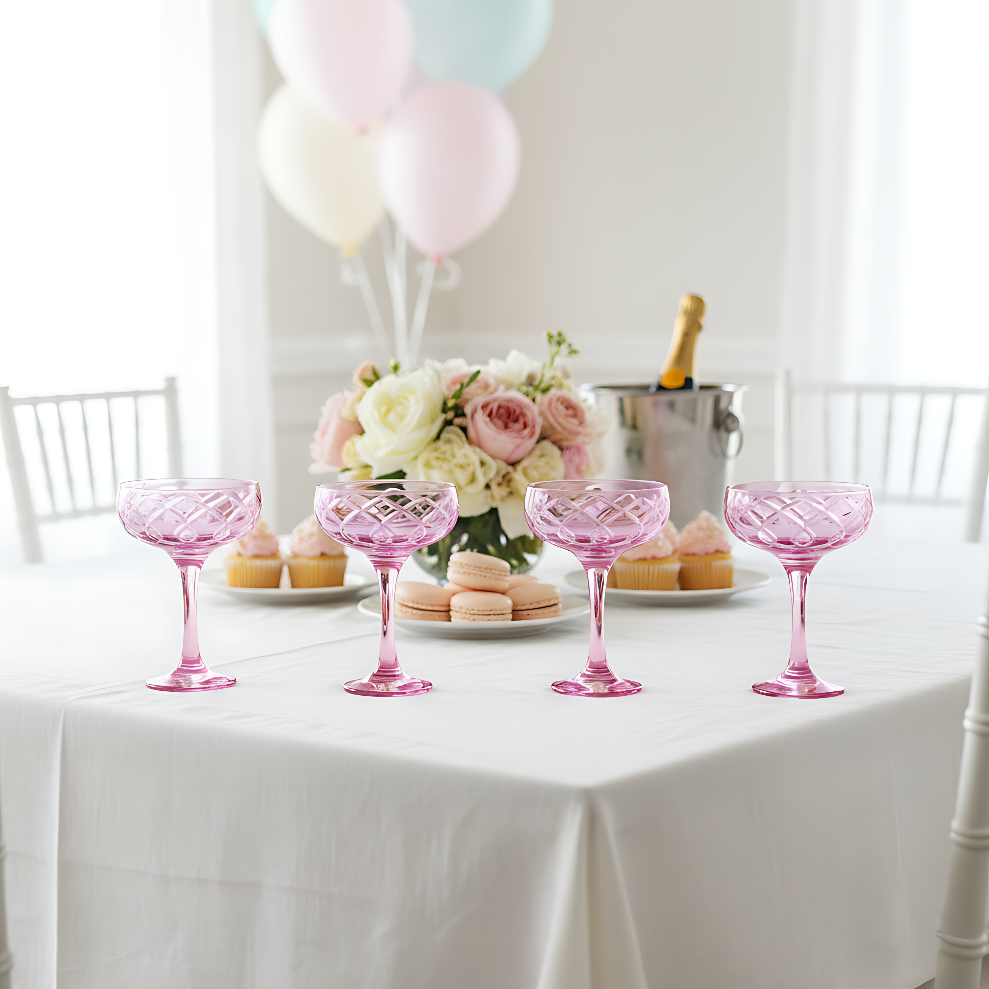 Heritage Kup Ayaklı Bardak - Margerie Crystal