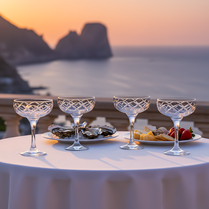 Heritage Kup Ayaklı Bardak - Margerie Crystal