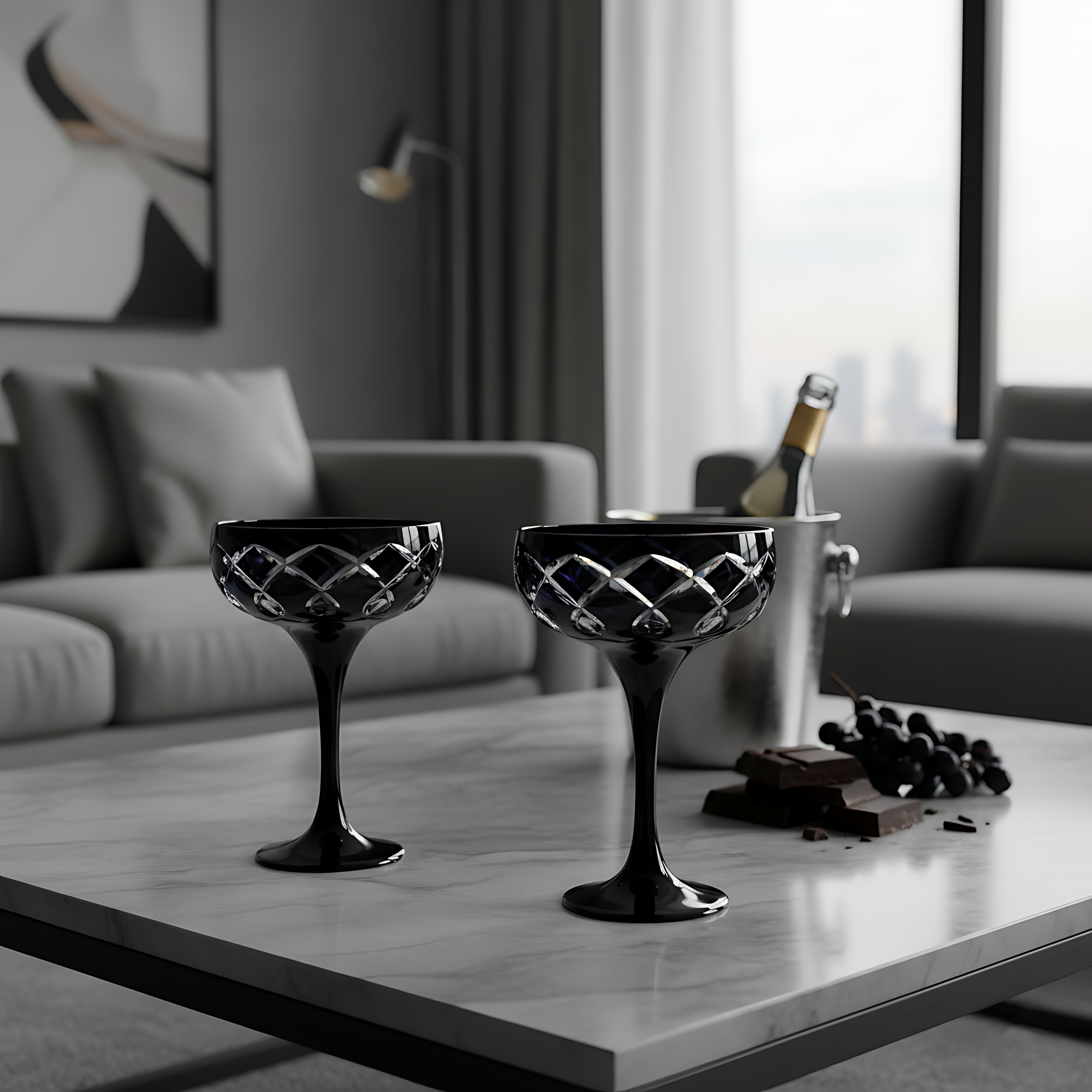 Heritage Kup Ayaklı Bardak - Margerie Crystal