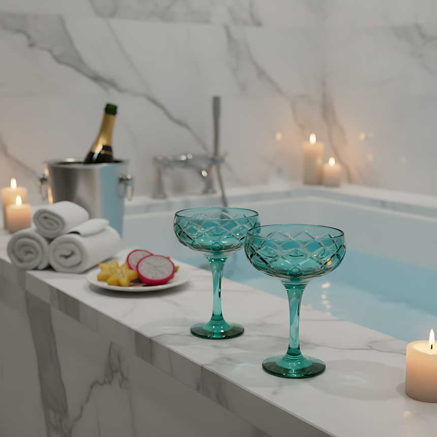 Heritage Kup Ayaklı Bardak - Margerie Crystal