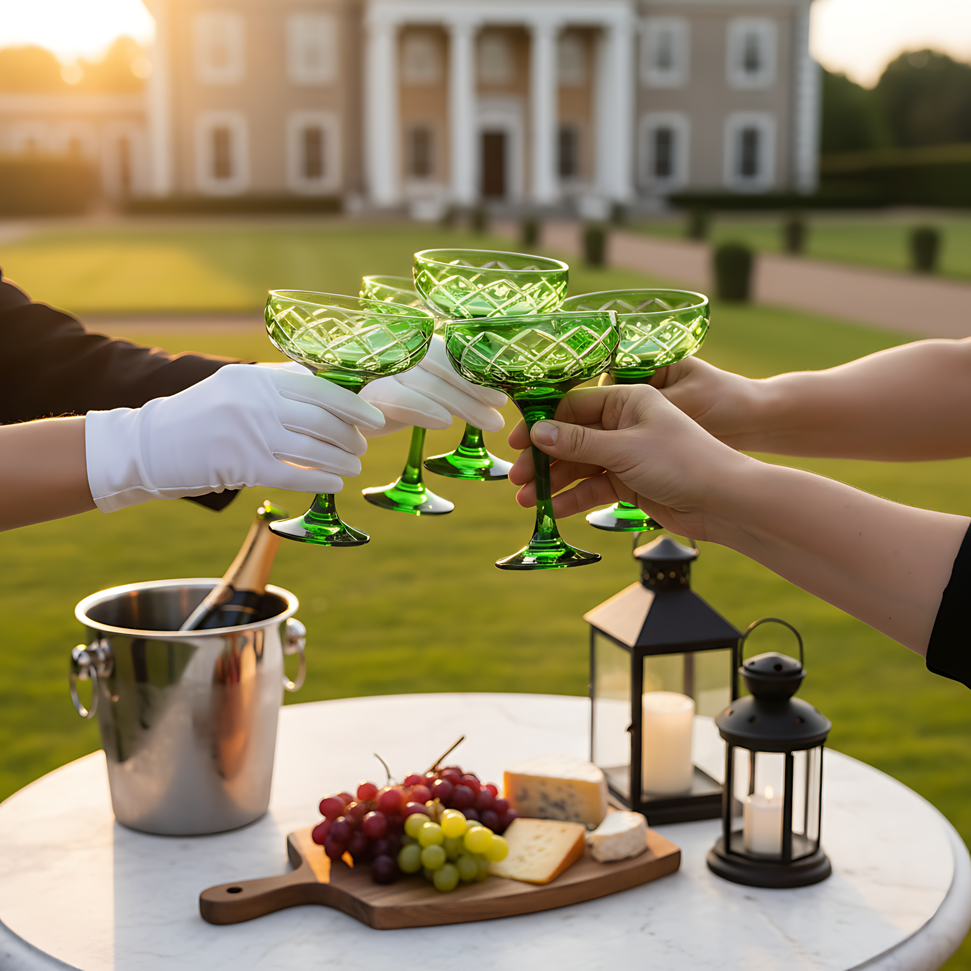 Heritage Kup Ayaklı Bardak - Margerie Crystal