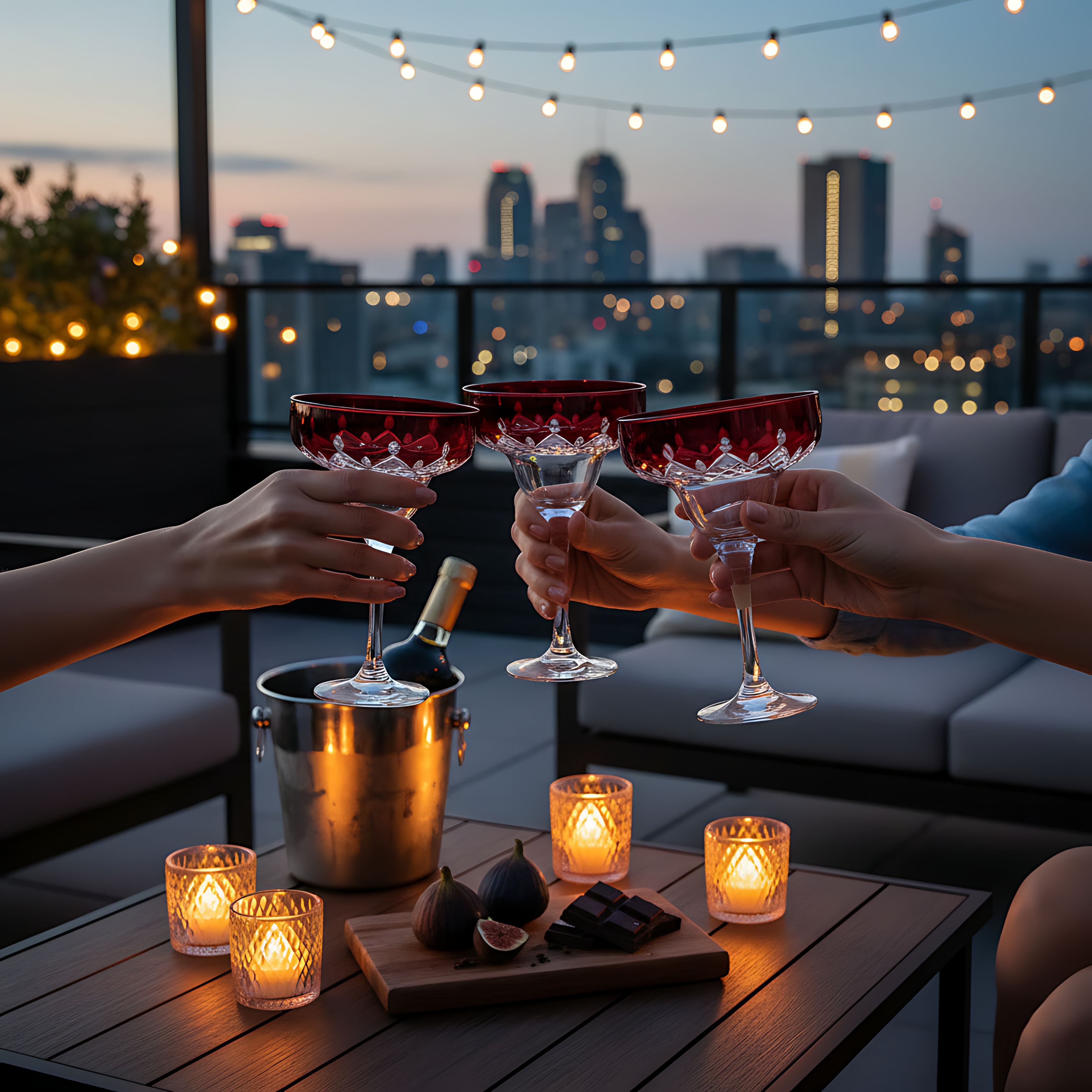 Aria Kup Ayaklı Kadeh - Margerie Crystal