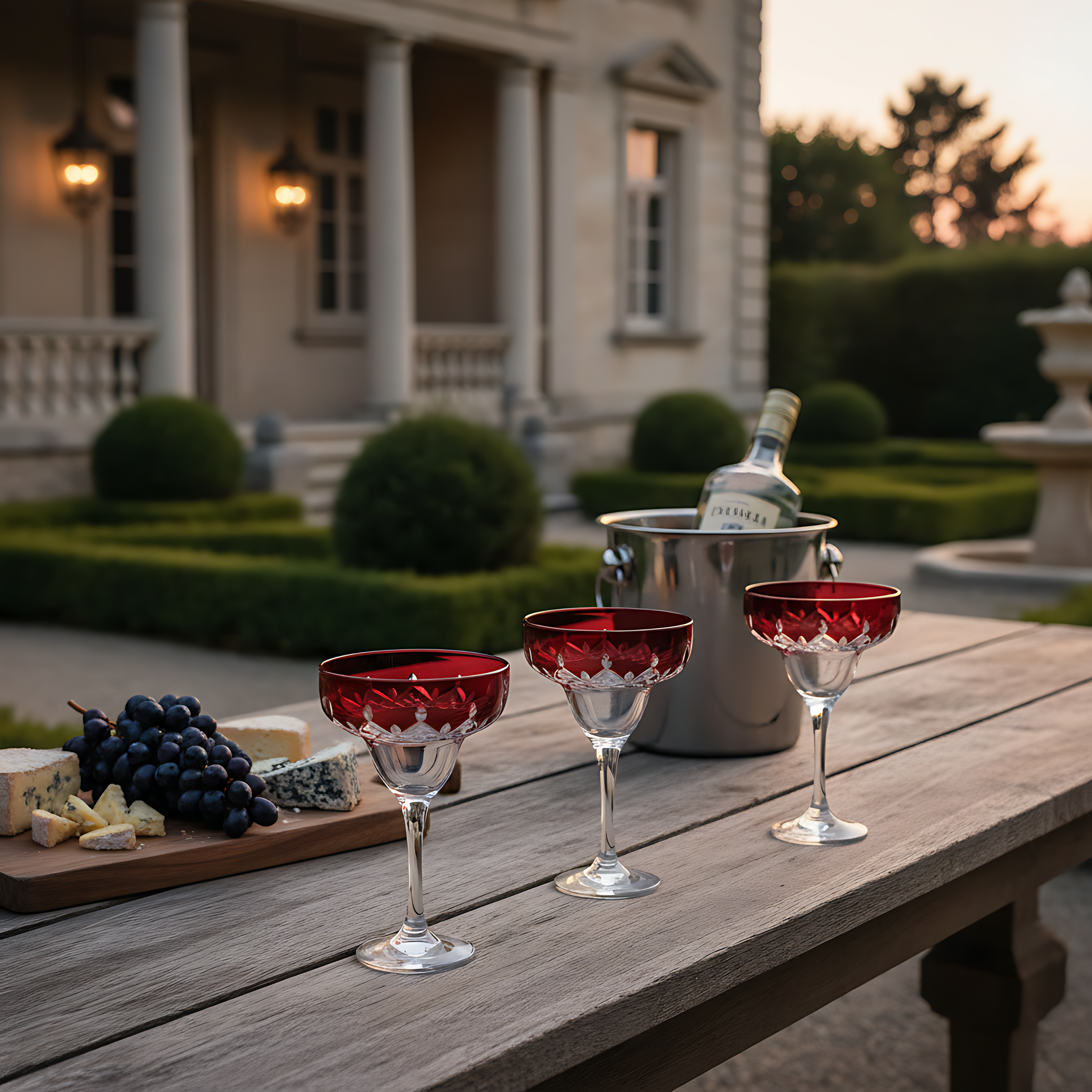 Aria Kup Ayaklı Kadeh - Margerie Crystal