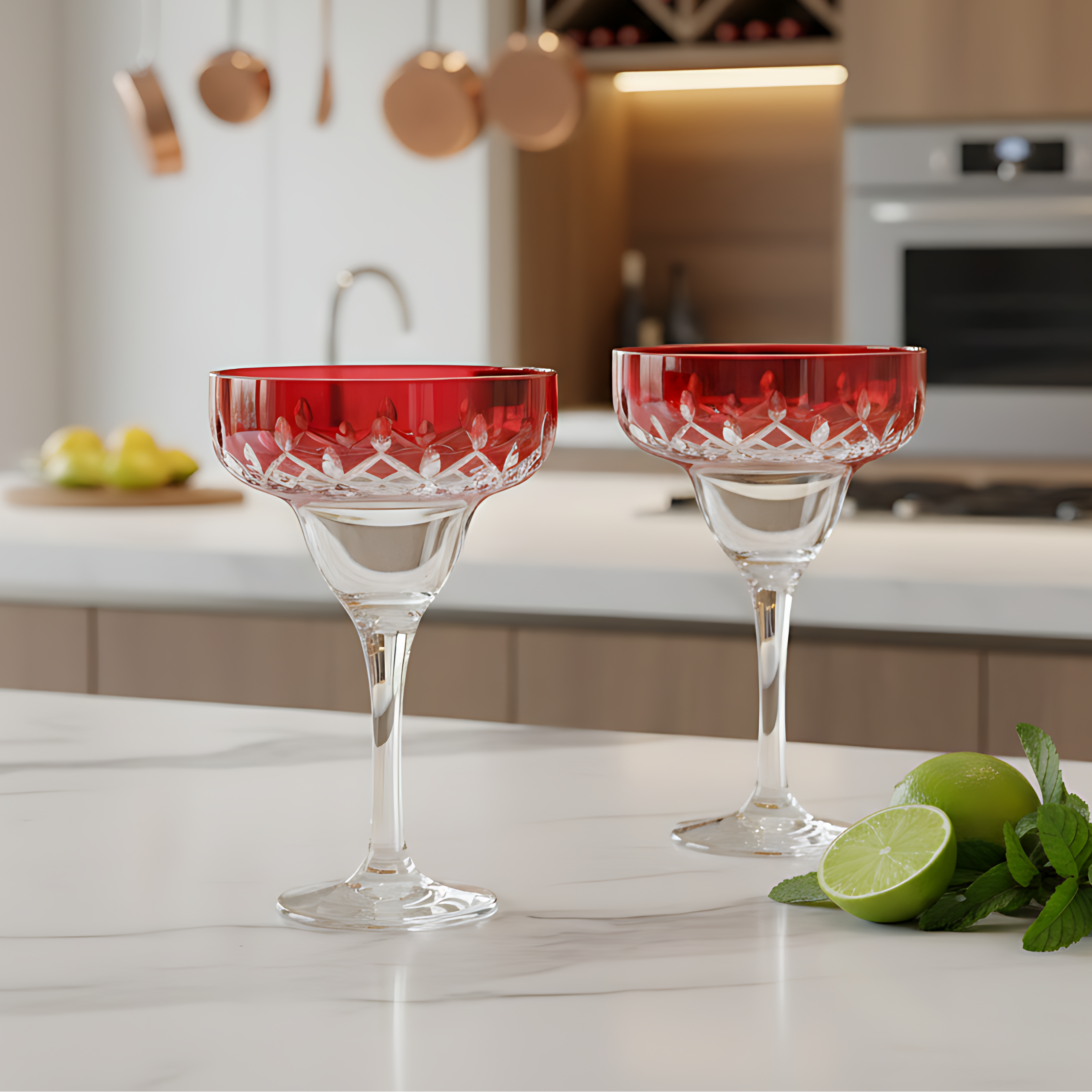 Aria Kup Ayaklı Kadeh - Margerie Crystal