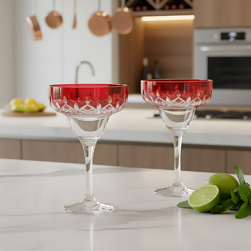 Aria Kup Ayaklı Kadeh - Margerie Crystal