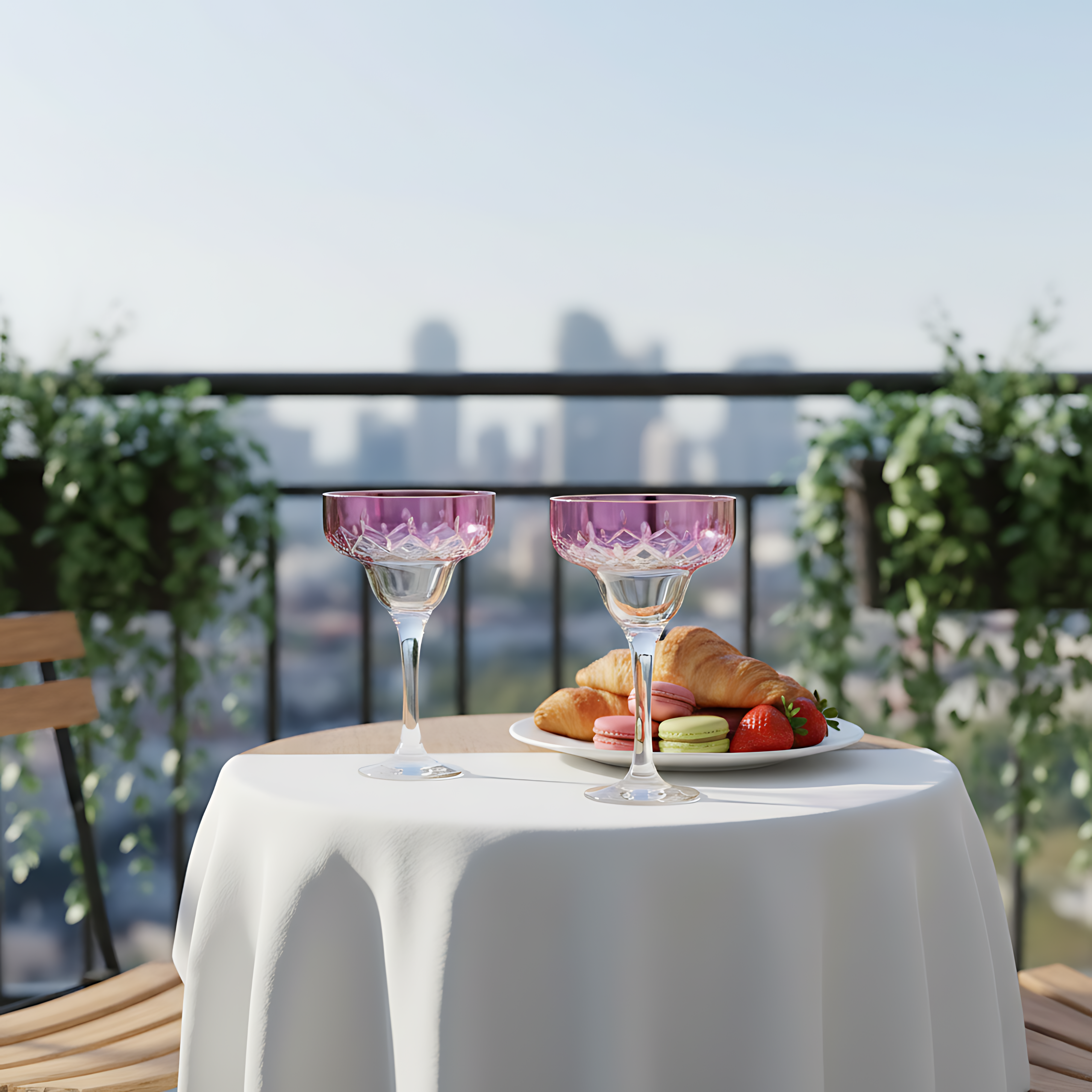 Aria Kup Ayaklı Kadeh - Margerie Crystal