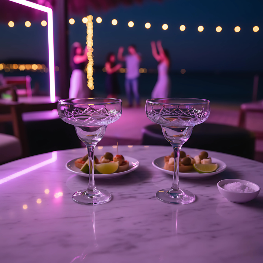 Aria Kup Ayaklı Kadeh - Margerie Crystal