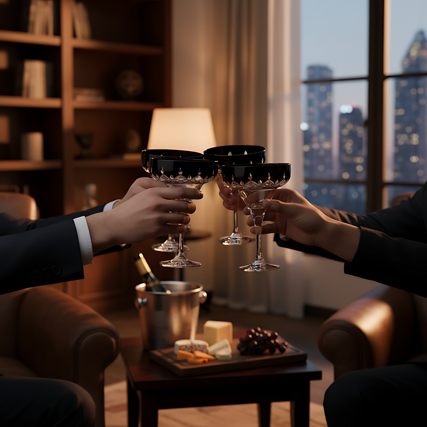 Aria Kup Ayaklı Kadeh - Margerie Crystal