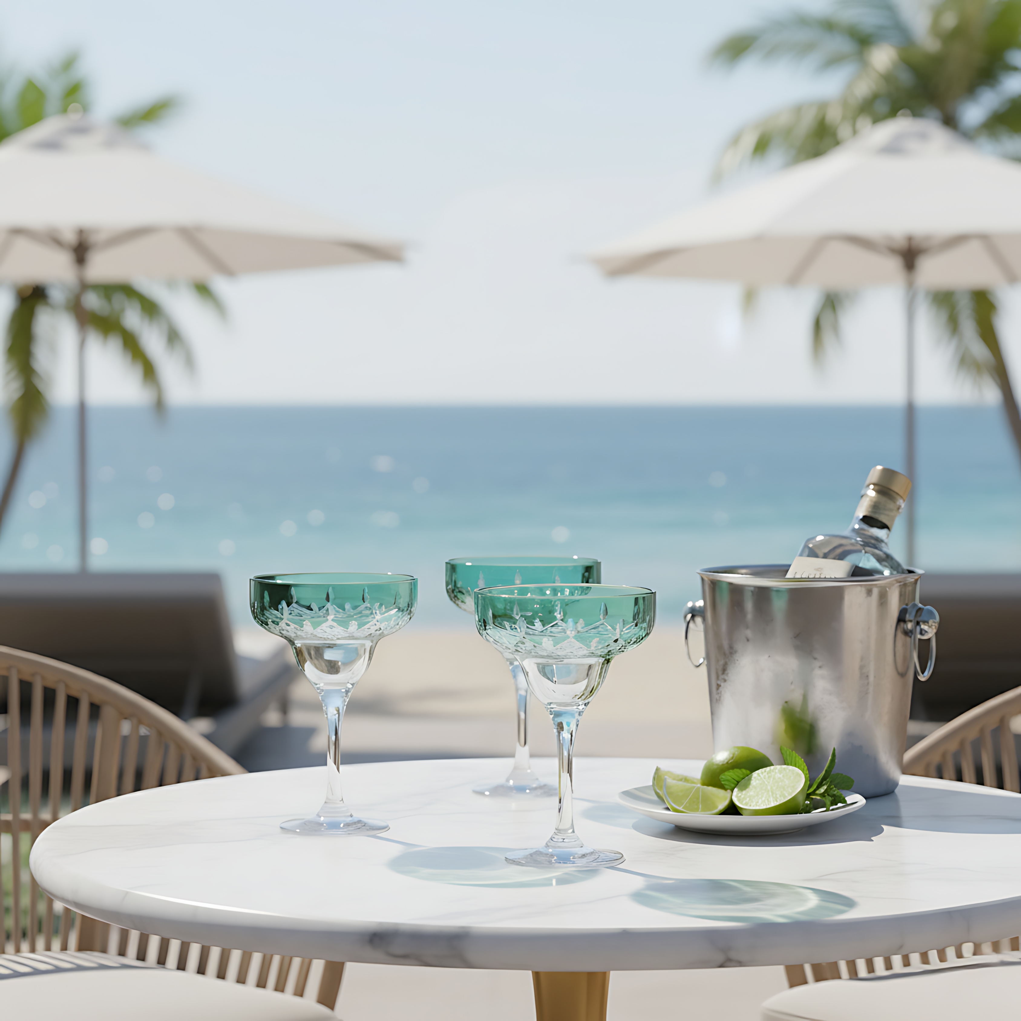 Aria Kup Ayaklı Kadeh - Margerie Crystal