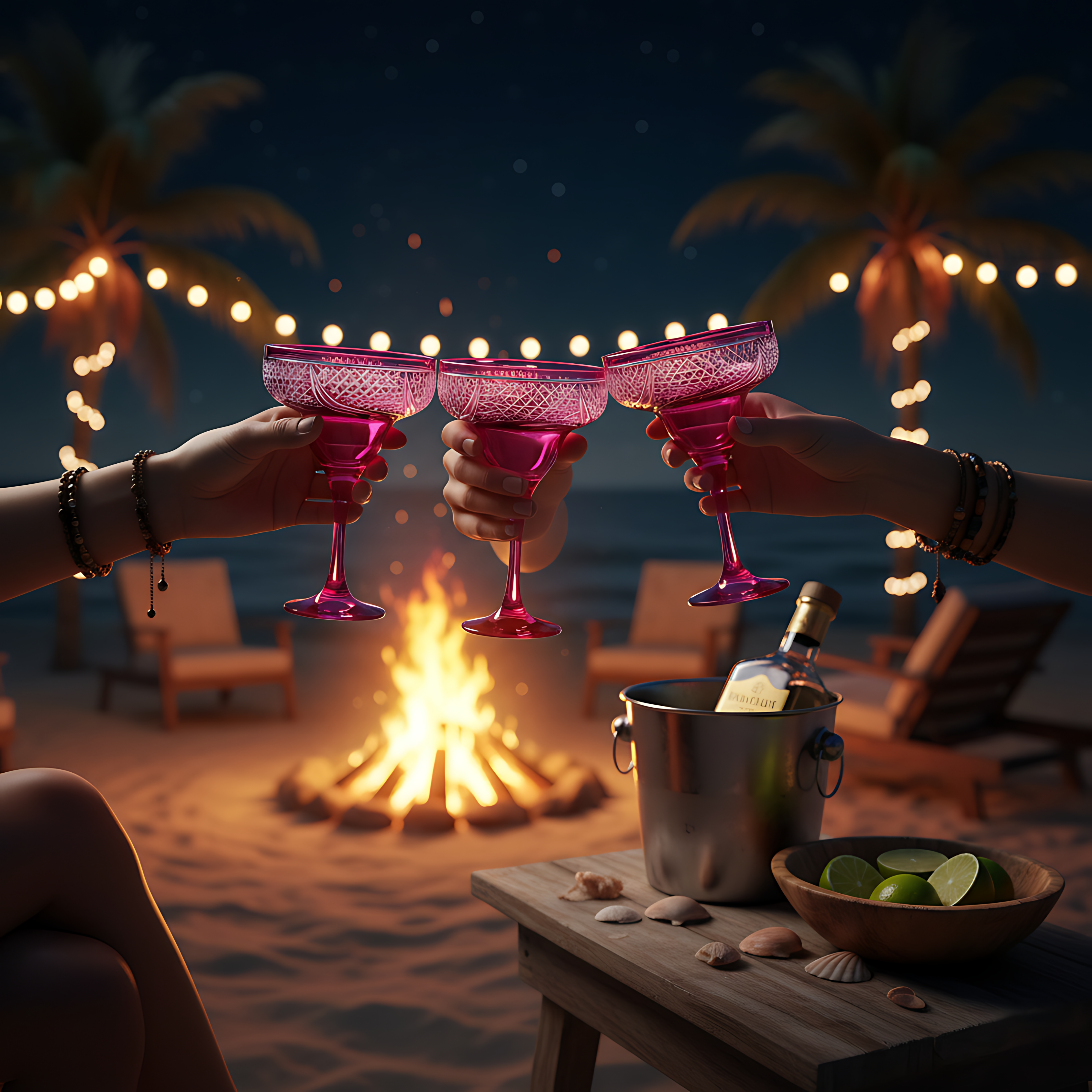 Aurora Kup Ayaklı Kadeh - Margerie Crystal