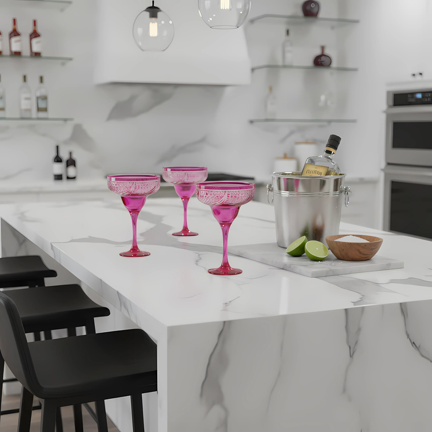 Aurora Kup Ayaklı Kadeh - Margerie Crystal