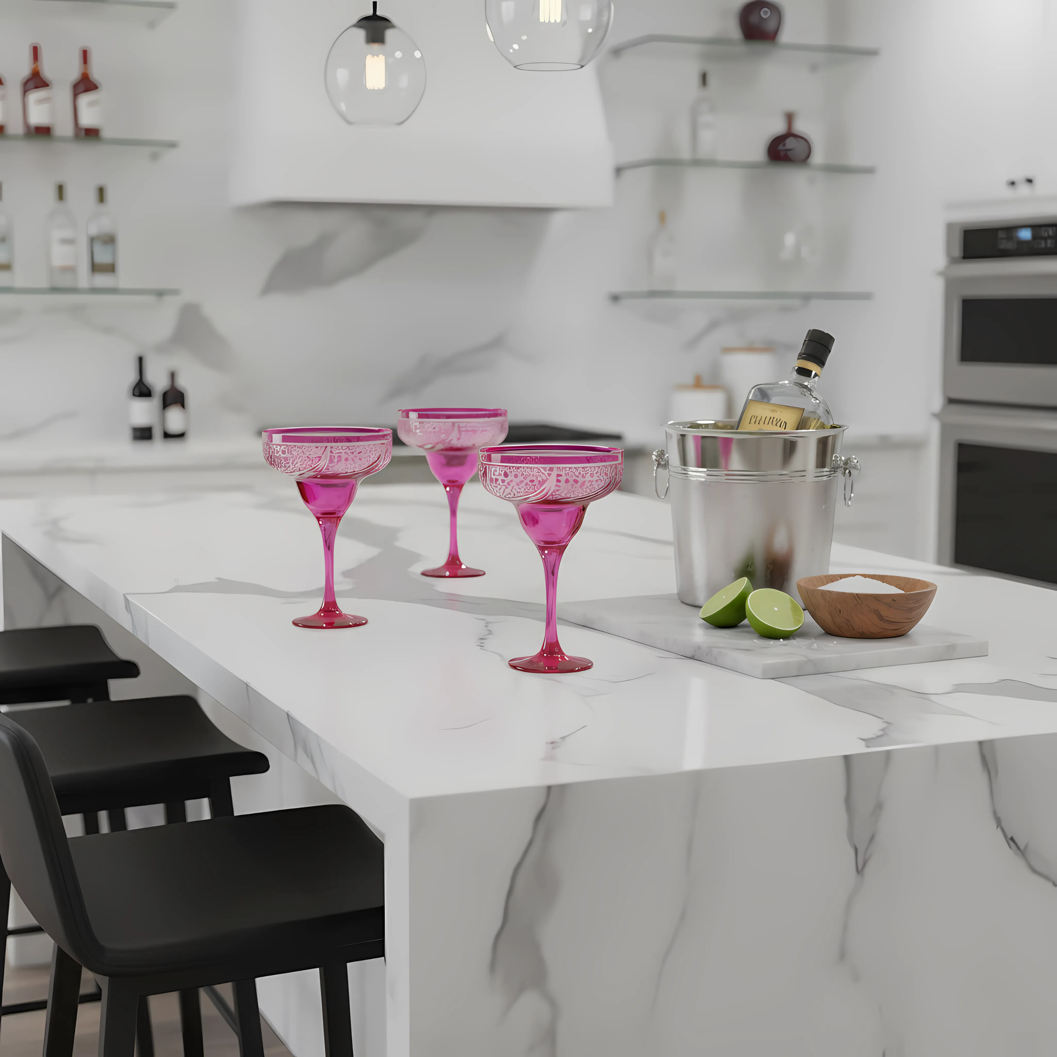 Aurora Kup Ayaklı Kadeh - Margerie Crystal