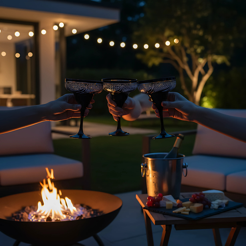 Aurora Kup Ayaklı Kadeh - Margerie Crystal