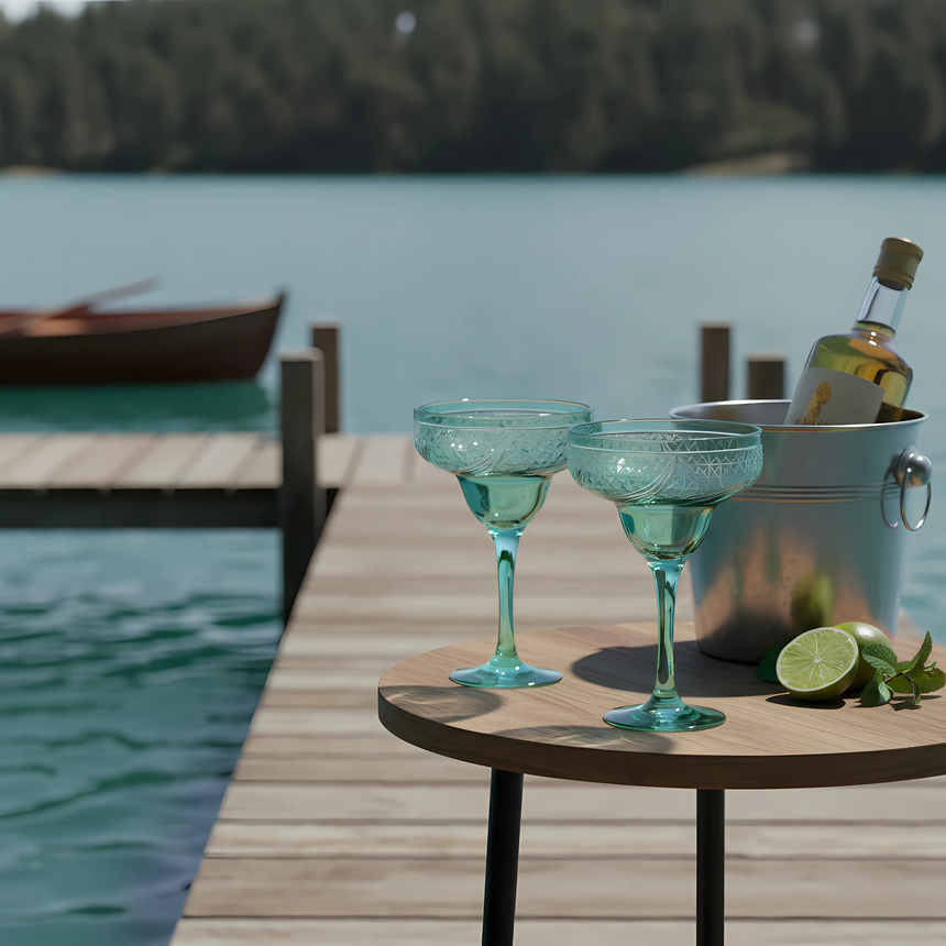 Aurora Kup Ayaklı Kadeh - Margerie Crystal