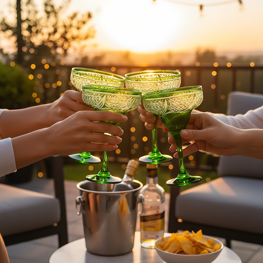 Aurora Kup Ayaklı Kadeh - Margerie Crystal