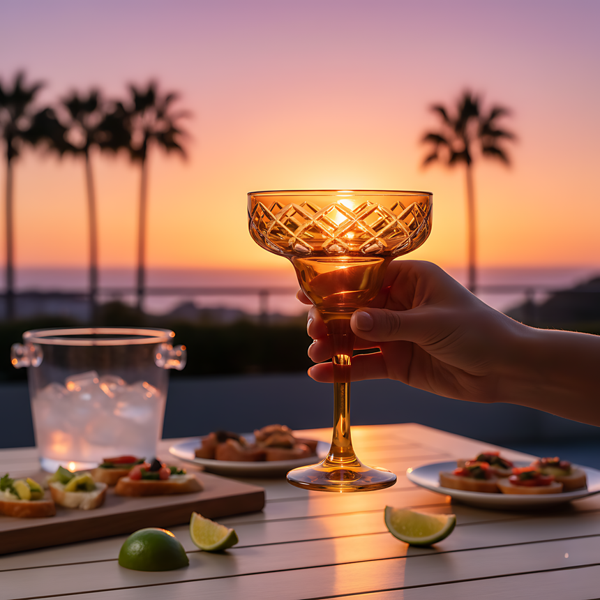 Heritage Kup Ayaklı Kadeh - Margerie Crystal