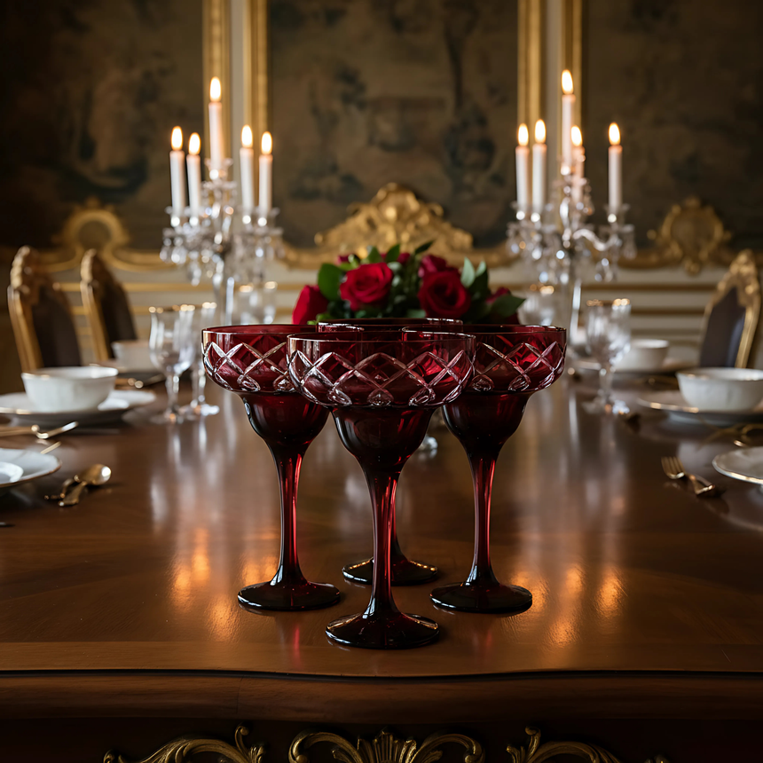 Heritage Kup Ayaklı Kadeh - Margerie Crystal