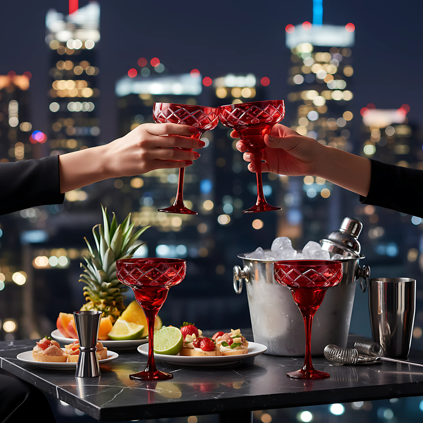 Heritage Kup Ayaklı Kadeh - Margerie Crystal