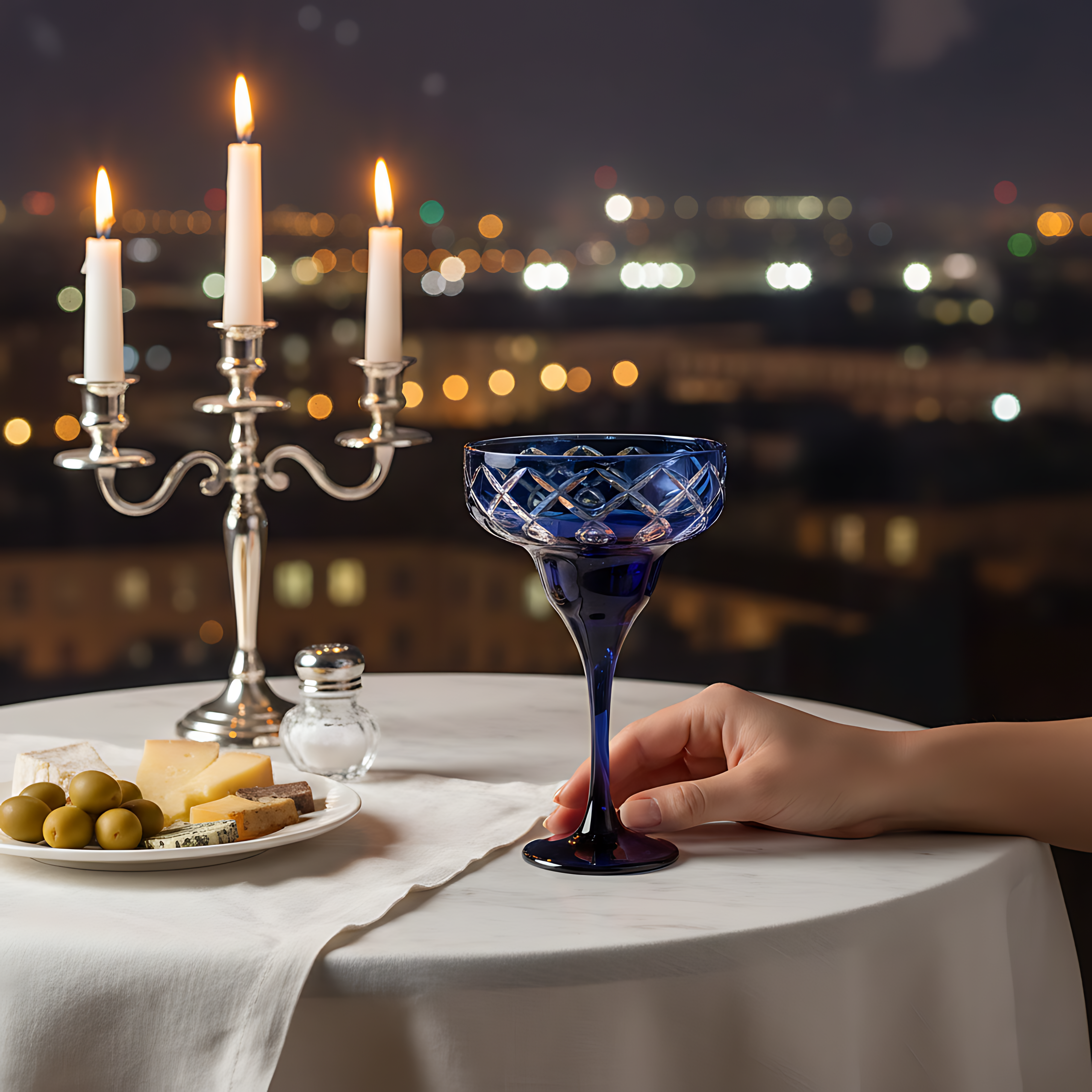 Heritage Kup Ayaklı Kadeh - Margerie Crystal