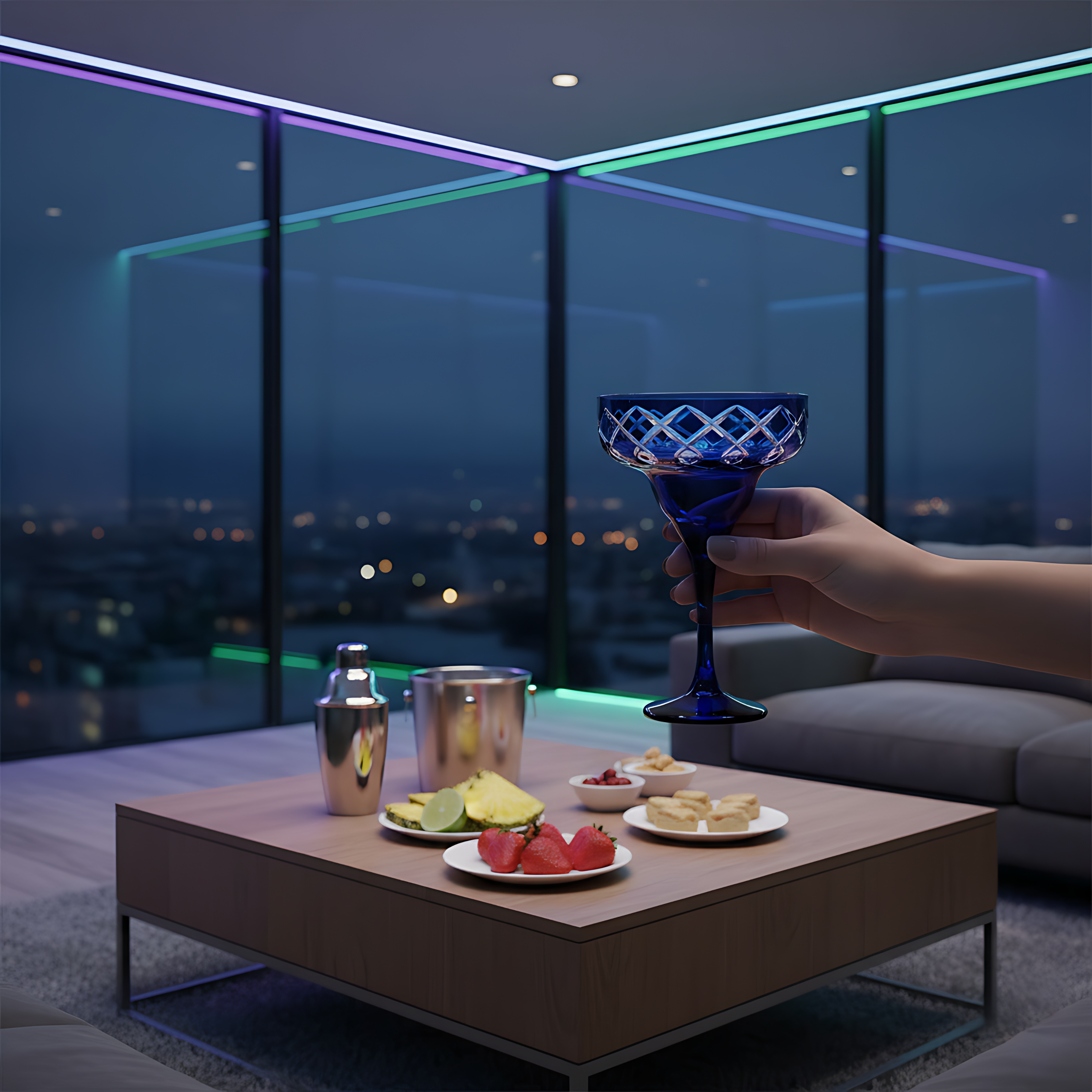 Heritage Kup Ayaklı Kadeh - Margerie Crystal