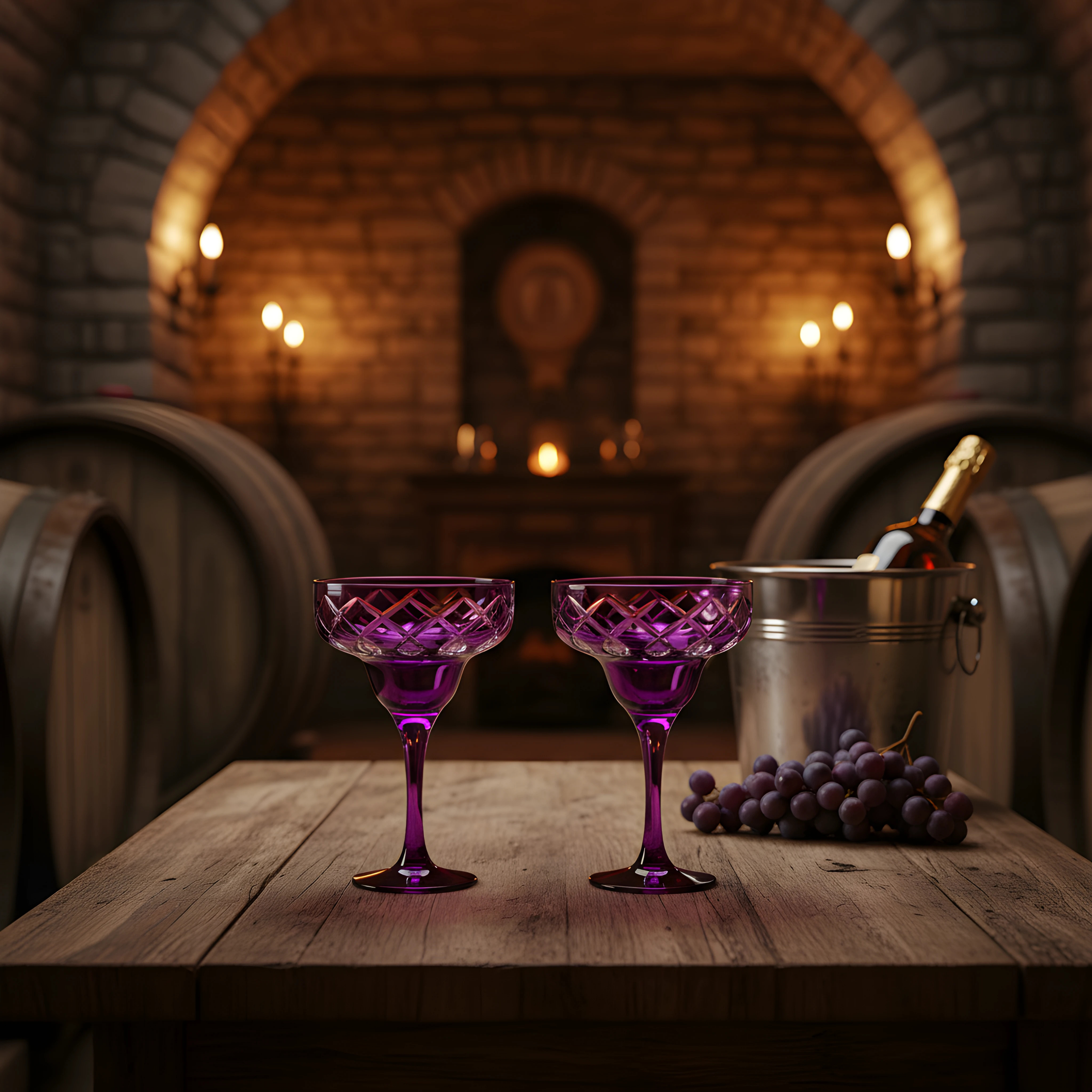 Heritage Kup Ayaklı Kadeh - Margerie Crystal