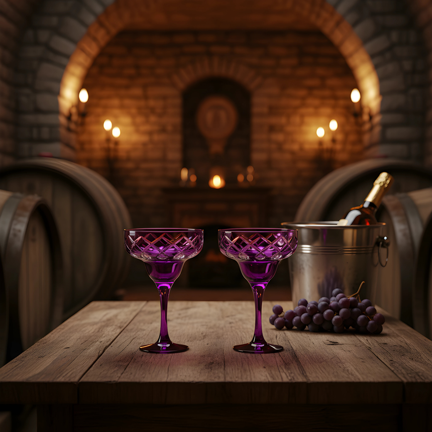 Heritage Kup Ayaklı Kadeh - Margerie Crystal