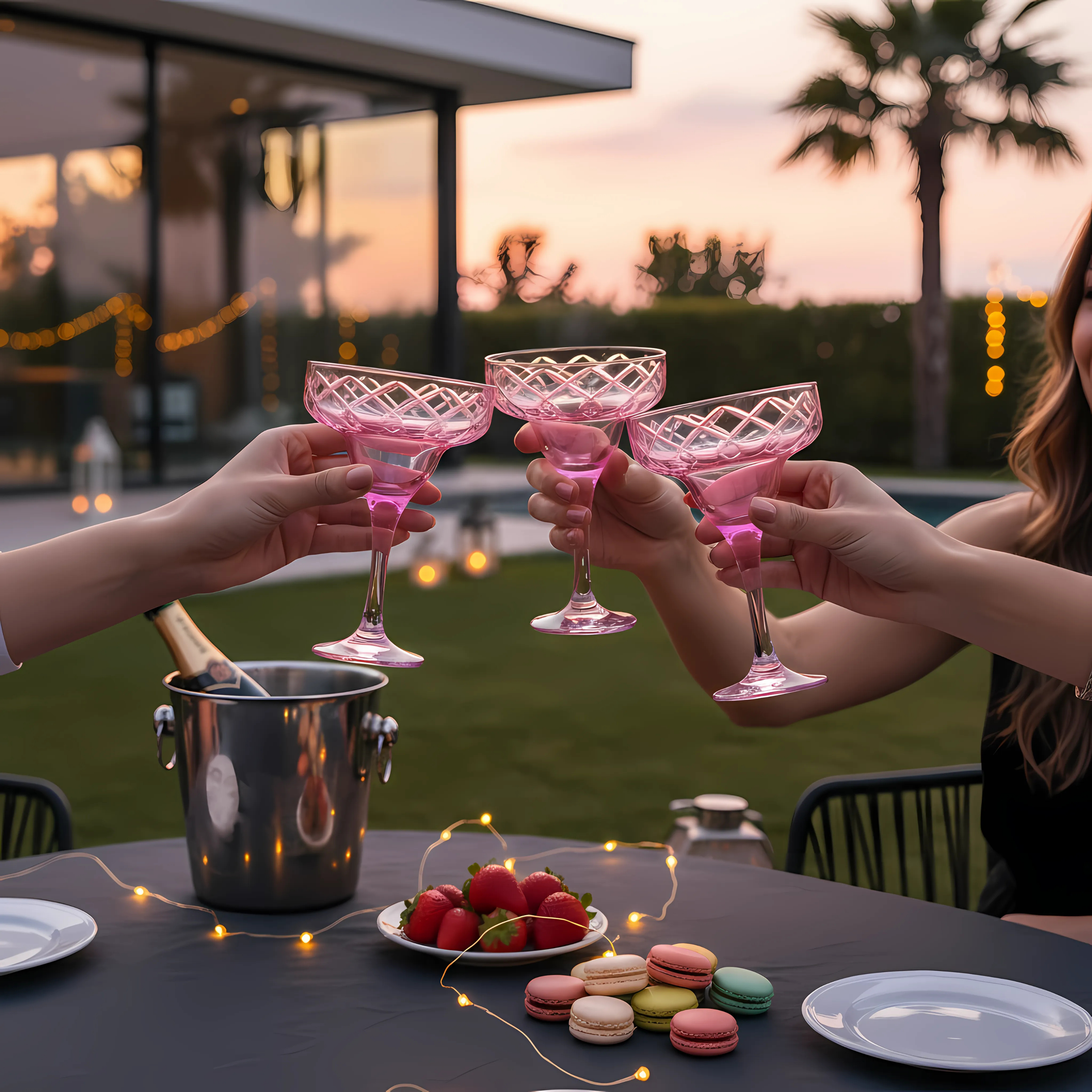 Heritage Kup Ayaklı Kadeh - Margerie Crystal