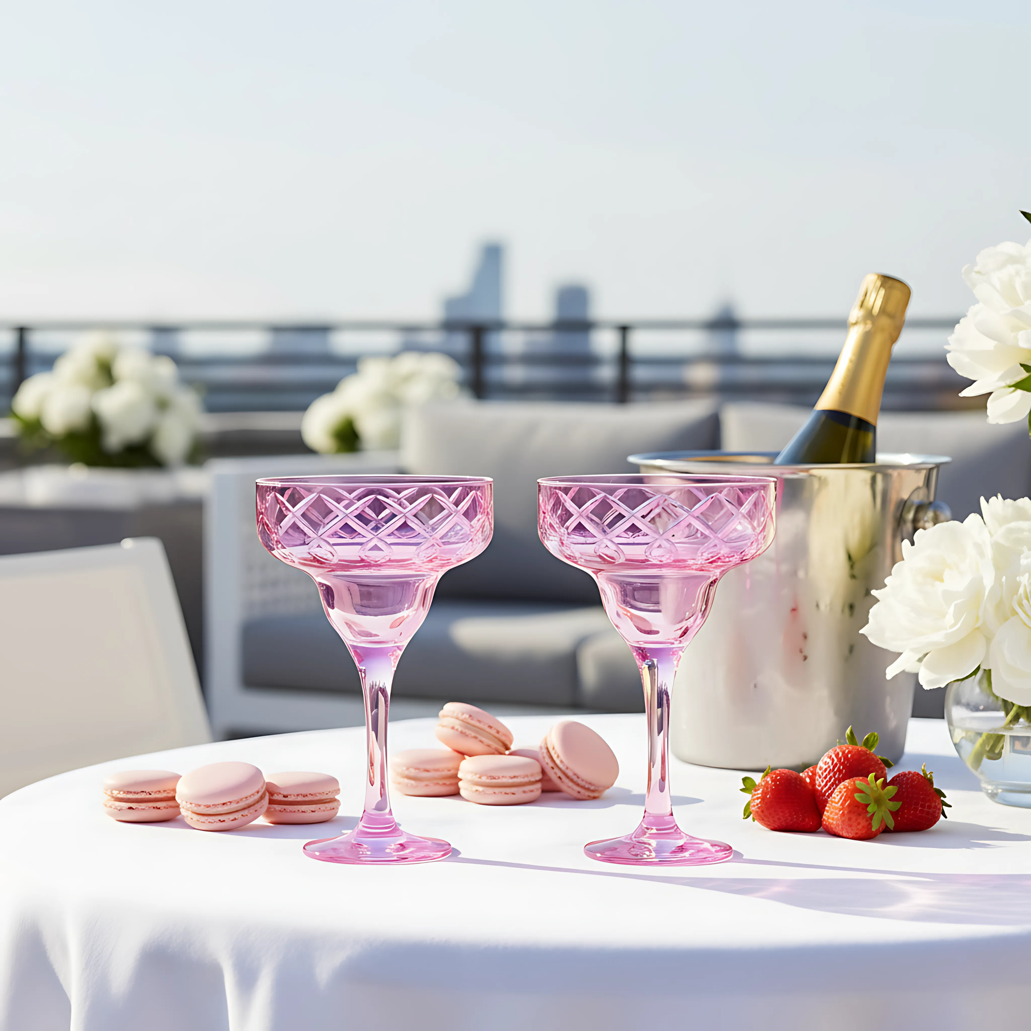 Heritage Kup Ayaklı Kadeh - Margerie Crystal