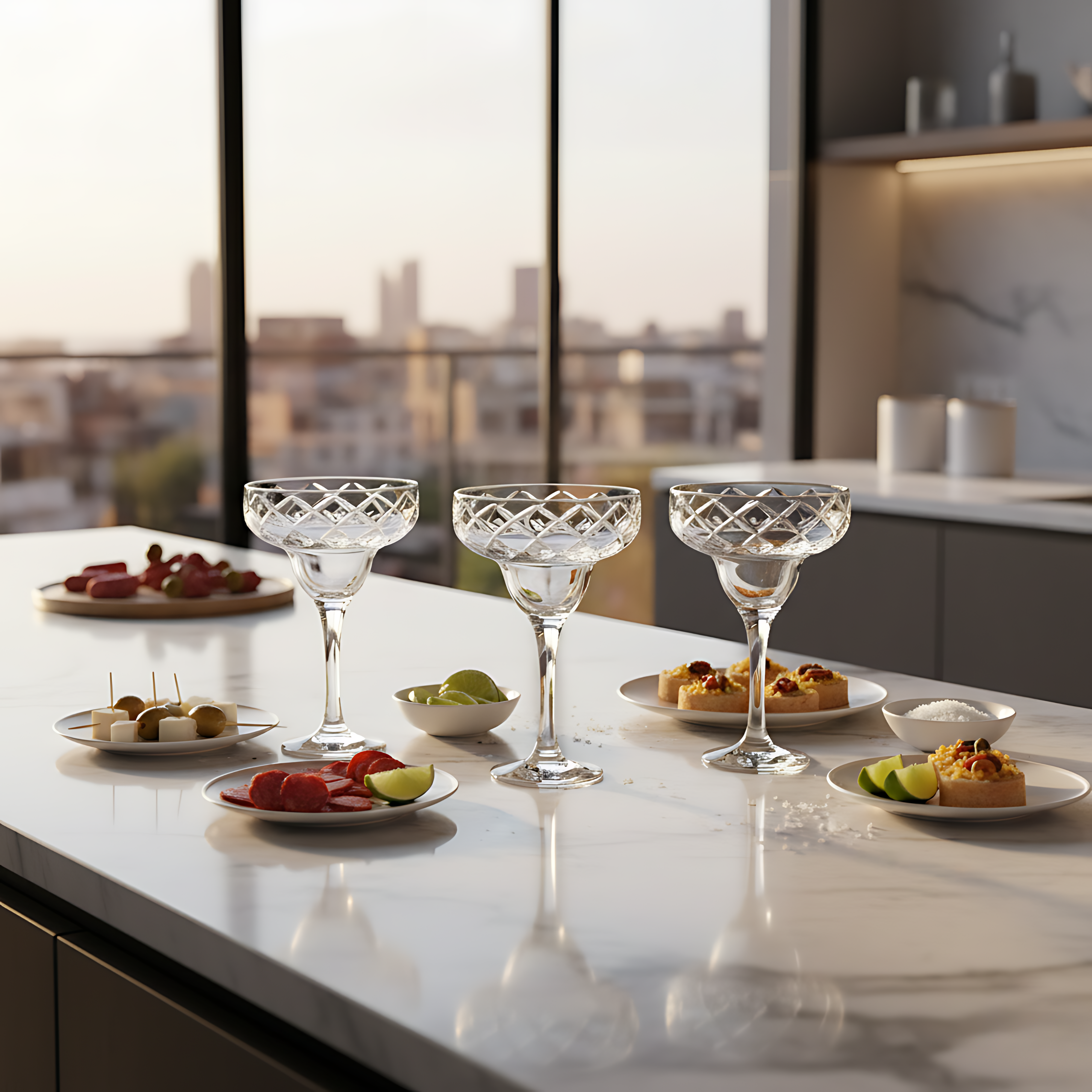 Heritage Kup Ayaklı Kadeh - Margerie Crystal