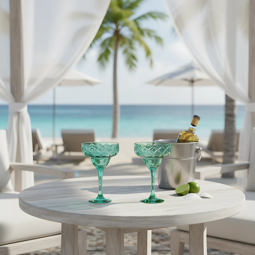 Heritage Kup Ayaklı Kadeh - Margerie Crystal