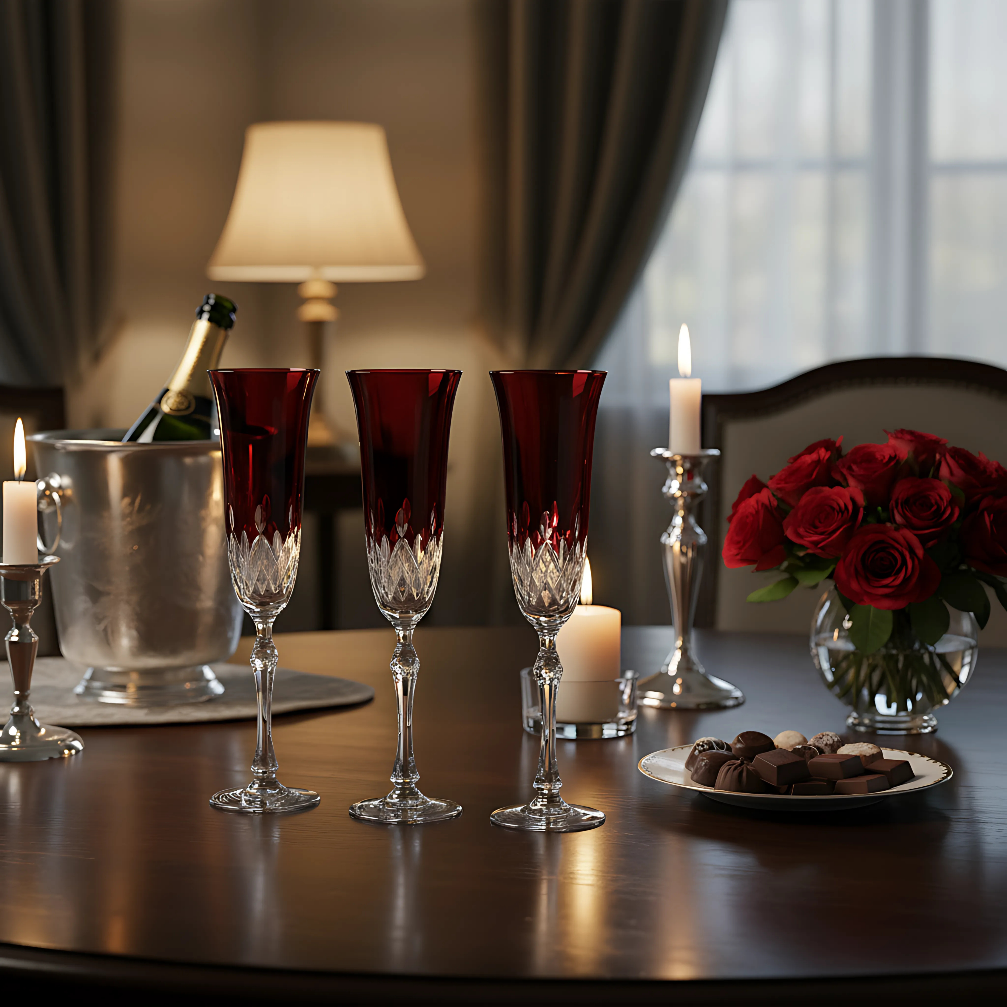 Aria Kristal Flüt Kadeh - Margerie Crystal