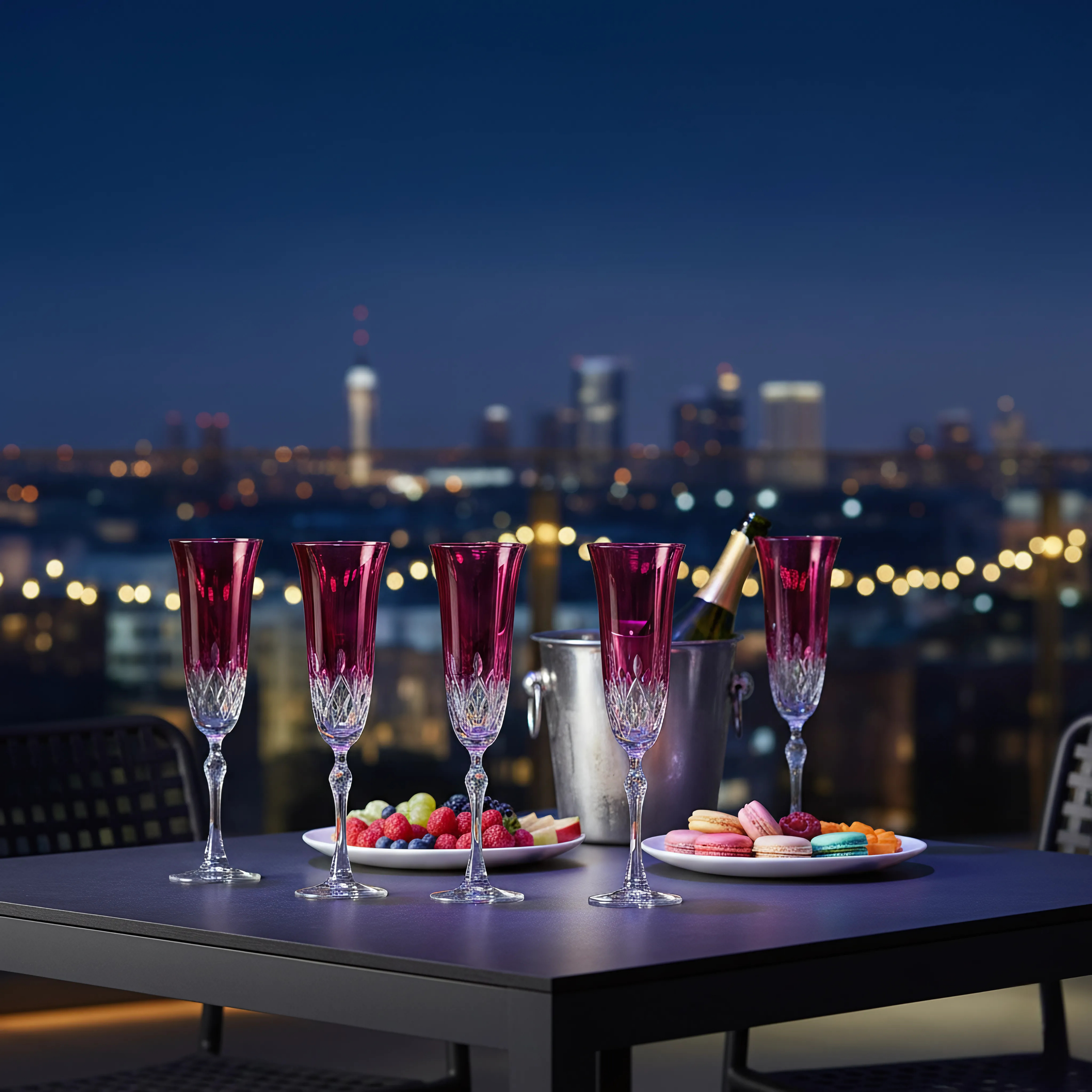 Aria Kristal Flüt Kadeh - Margerie Crystal