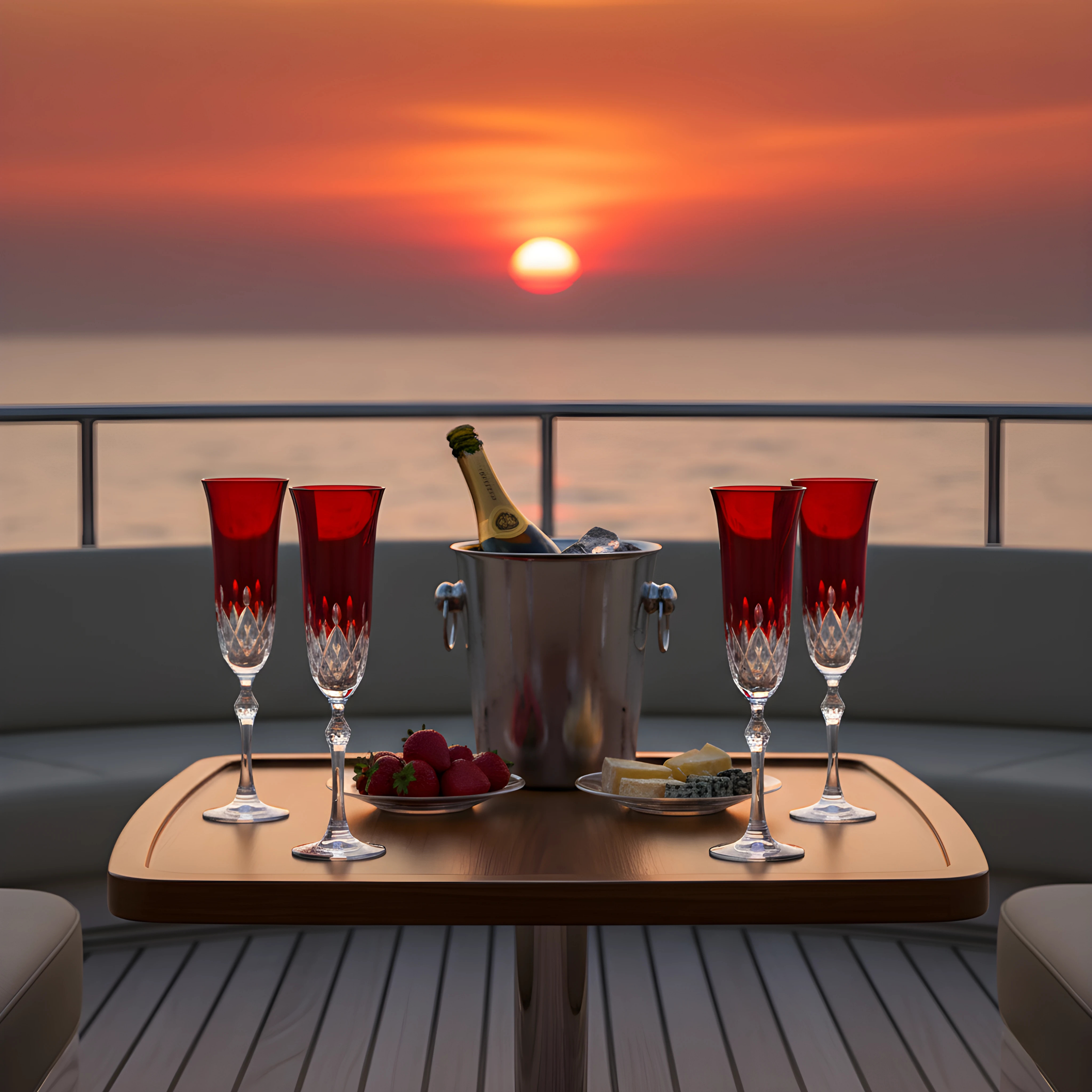 Aria Kristal Flüt Kadeh - Margerie Crystal