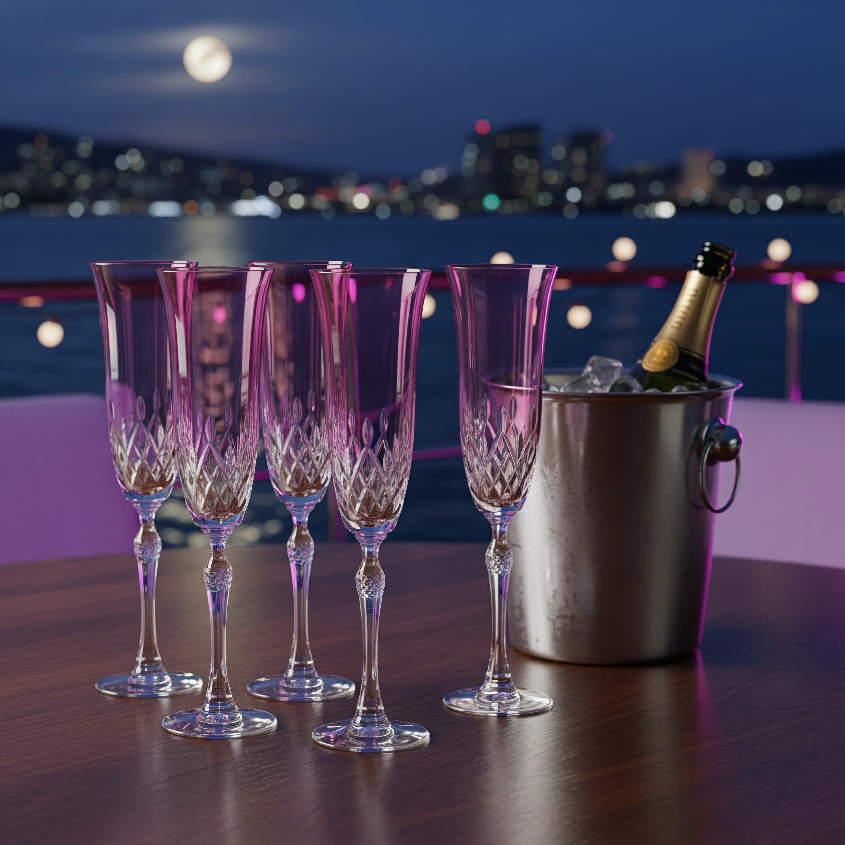 Aria Kristal Flüt Kadeh - Margerie Crystal