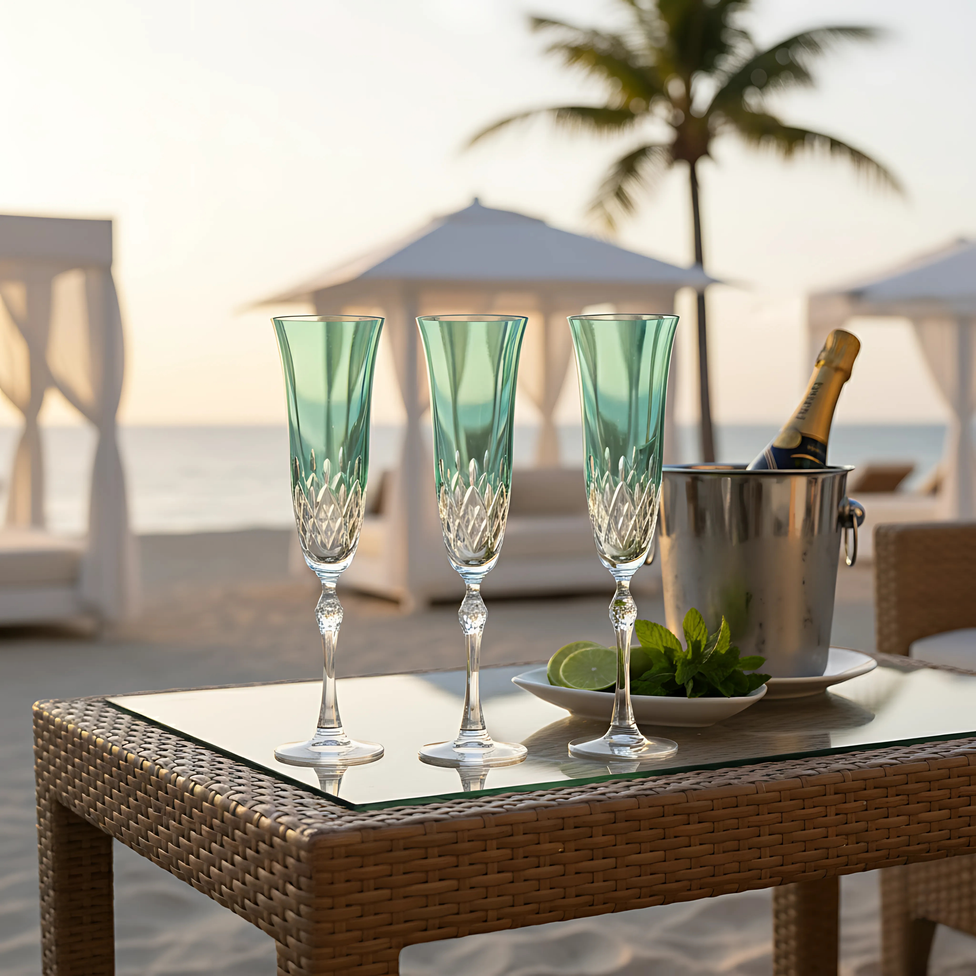 Aria Kristal Flüt Kadeh - Margerie Crystal