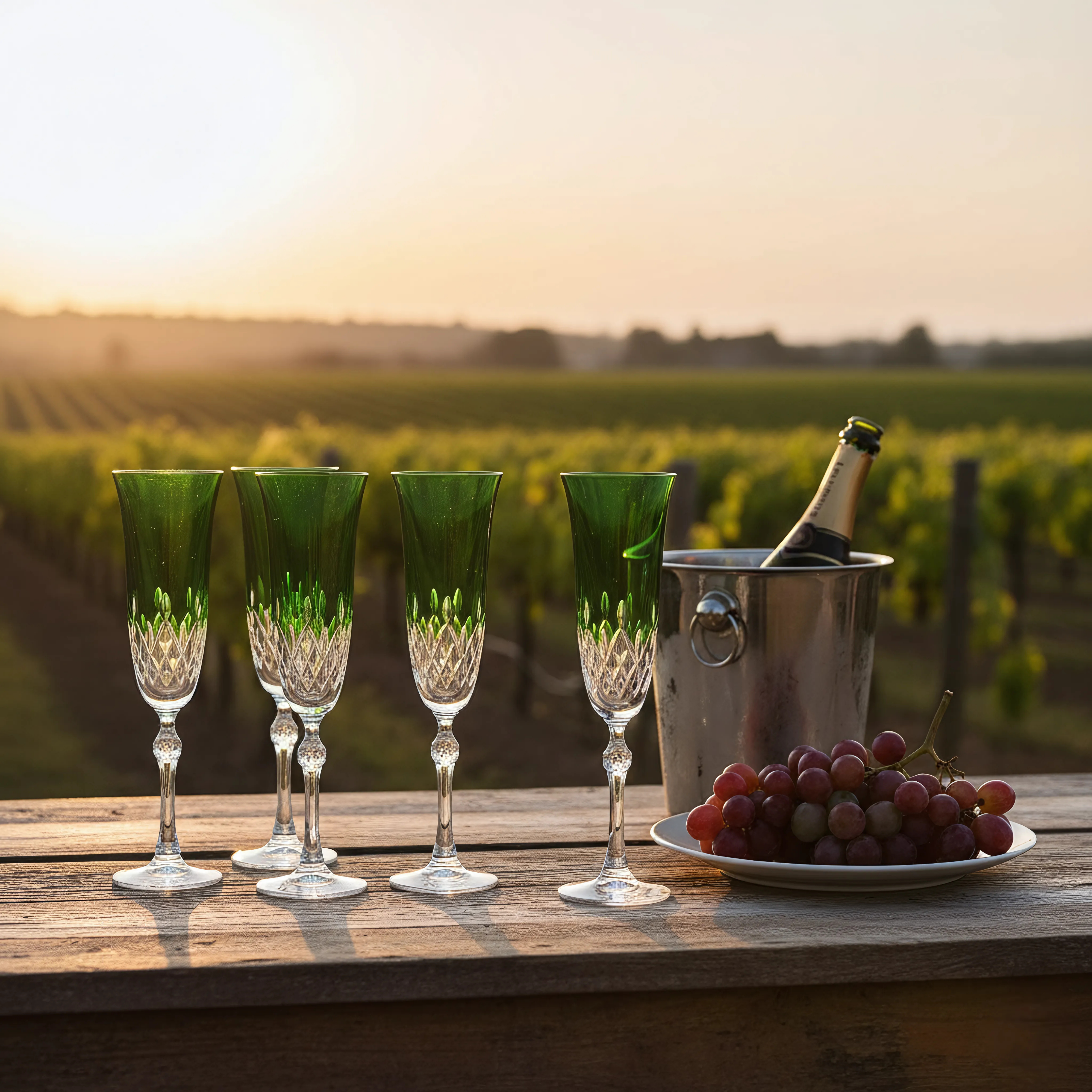 Aria Kristal Flüt Kadeh - Margerie Crystal