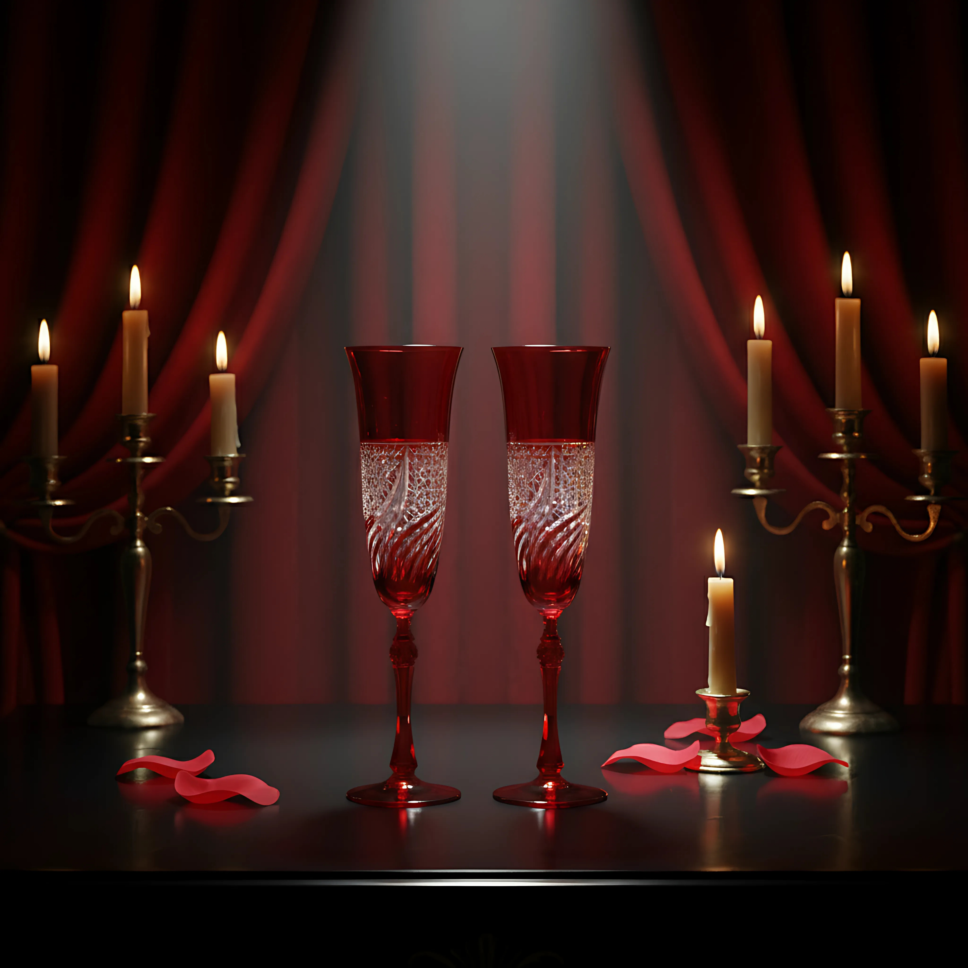 Aurora Kristal Flüt Kadeh - Margerie Crystal