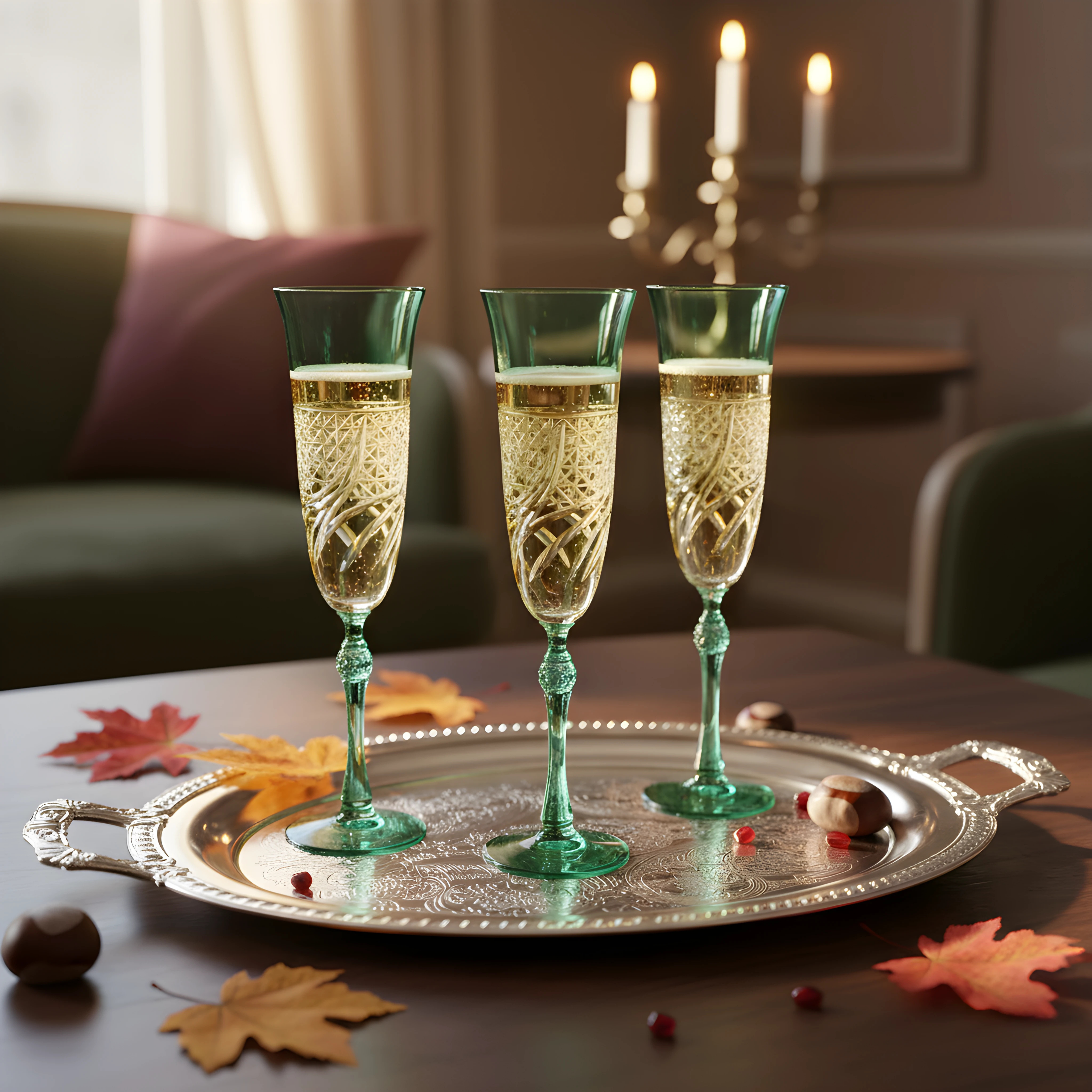 Aurora Kristal Flüt Kadeh - Margerie Crystal