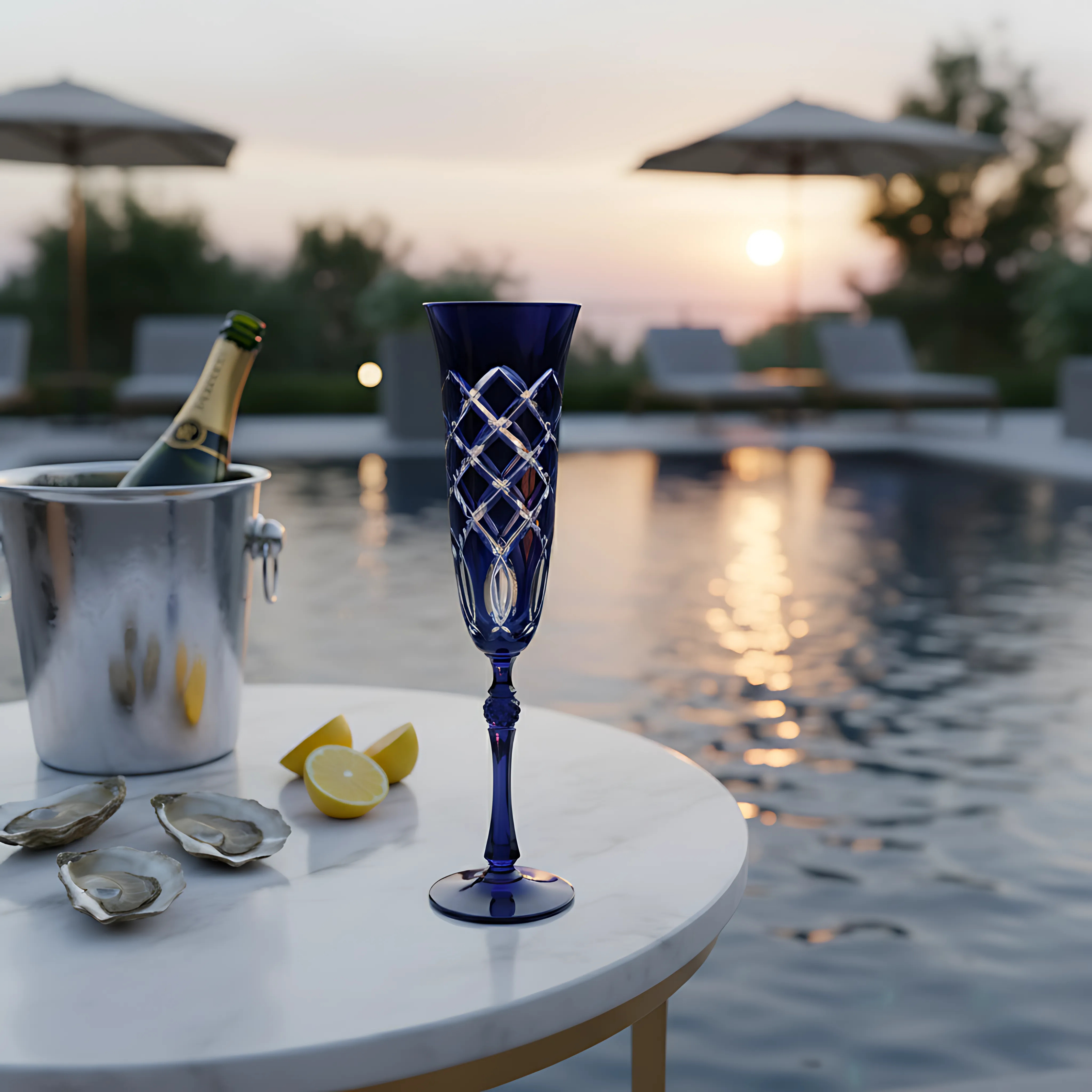 Heritage Kristal Flüt Kadeh - Margerie Crystal