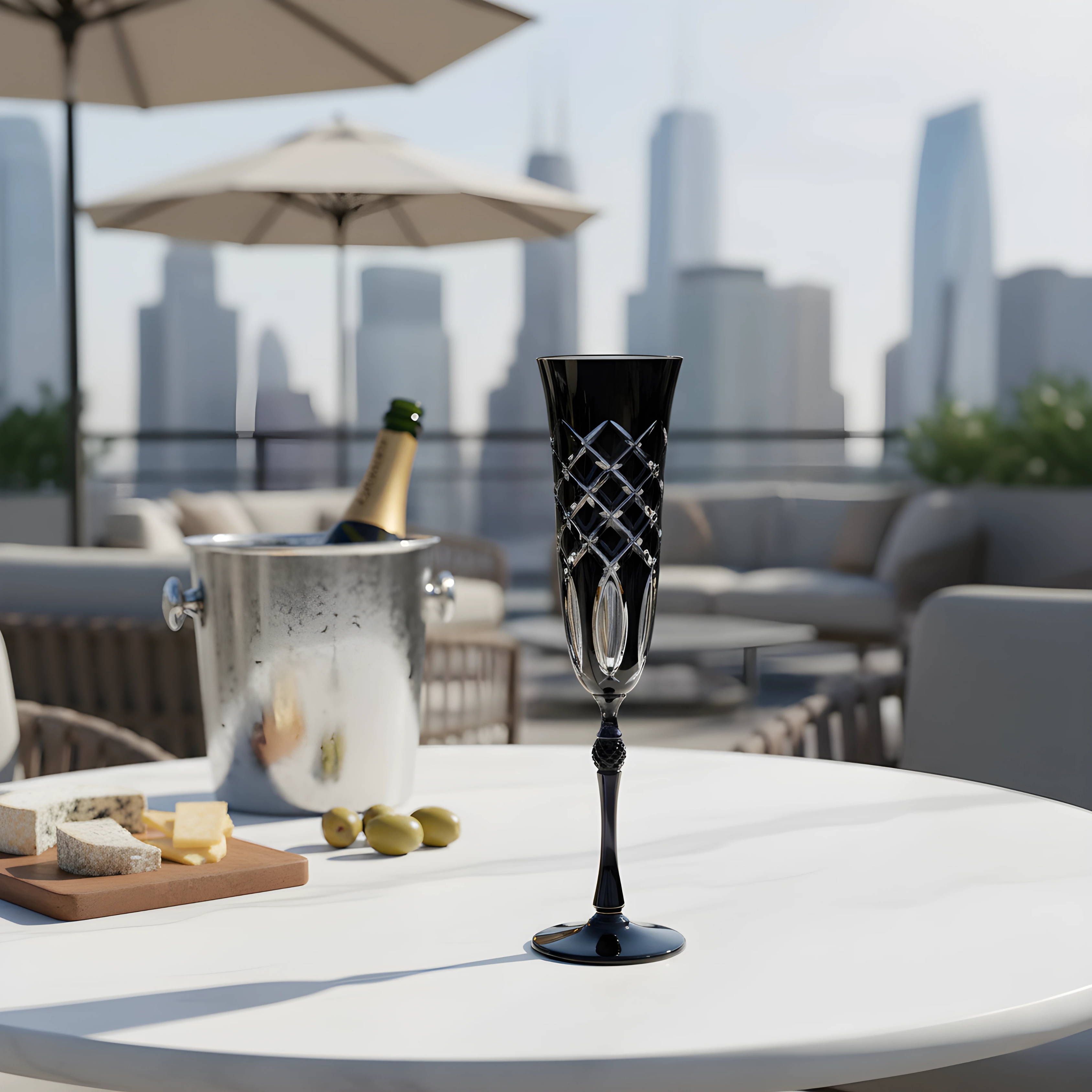 Heritage Kristal Flüt Kadeh - Margerie Crystal