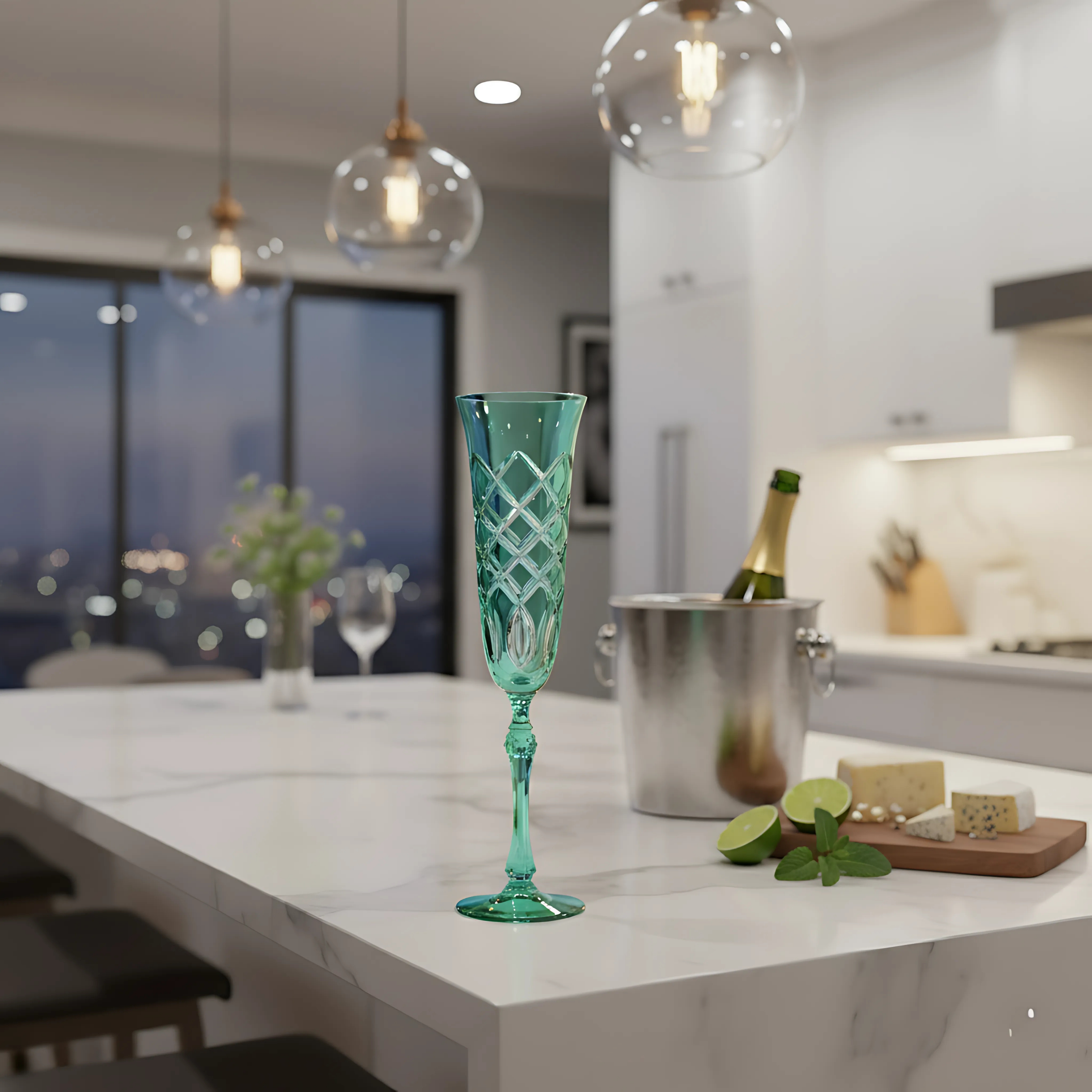 Heritage Kristal Flüt Kadeh - Margerie Crystal