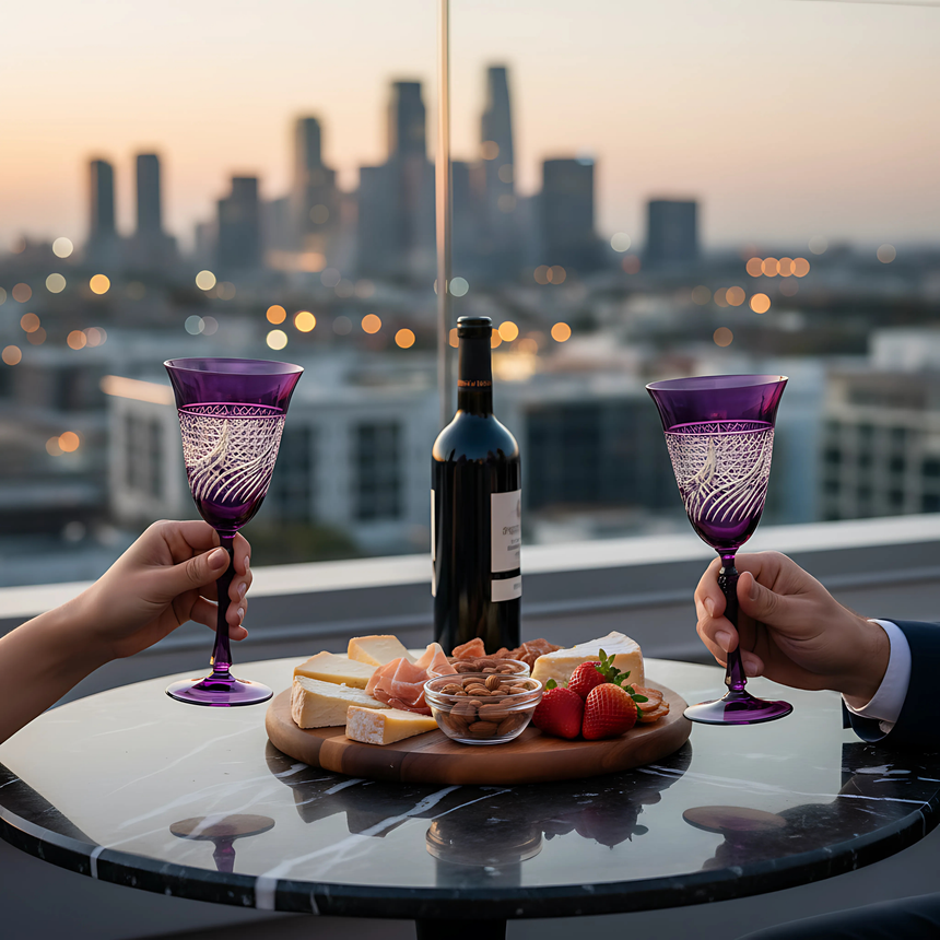 Aurora Kristal Kadeh - Margerie Crystal