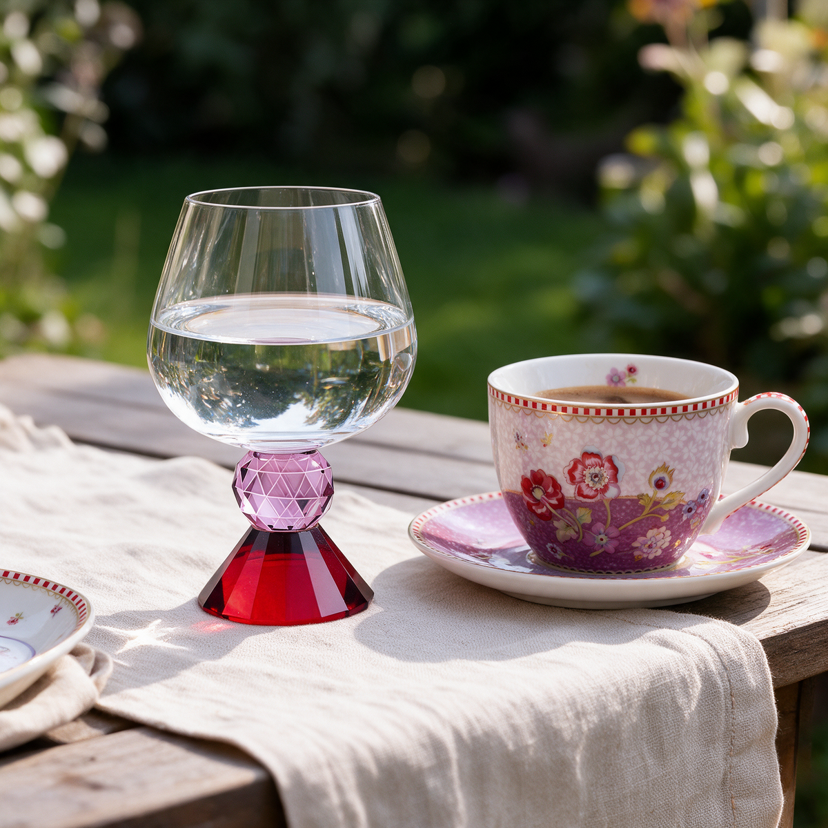 Liora Kristal Kahve Yanı Bardağı - Margerie Crystal