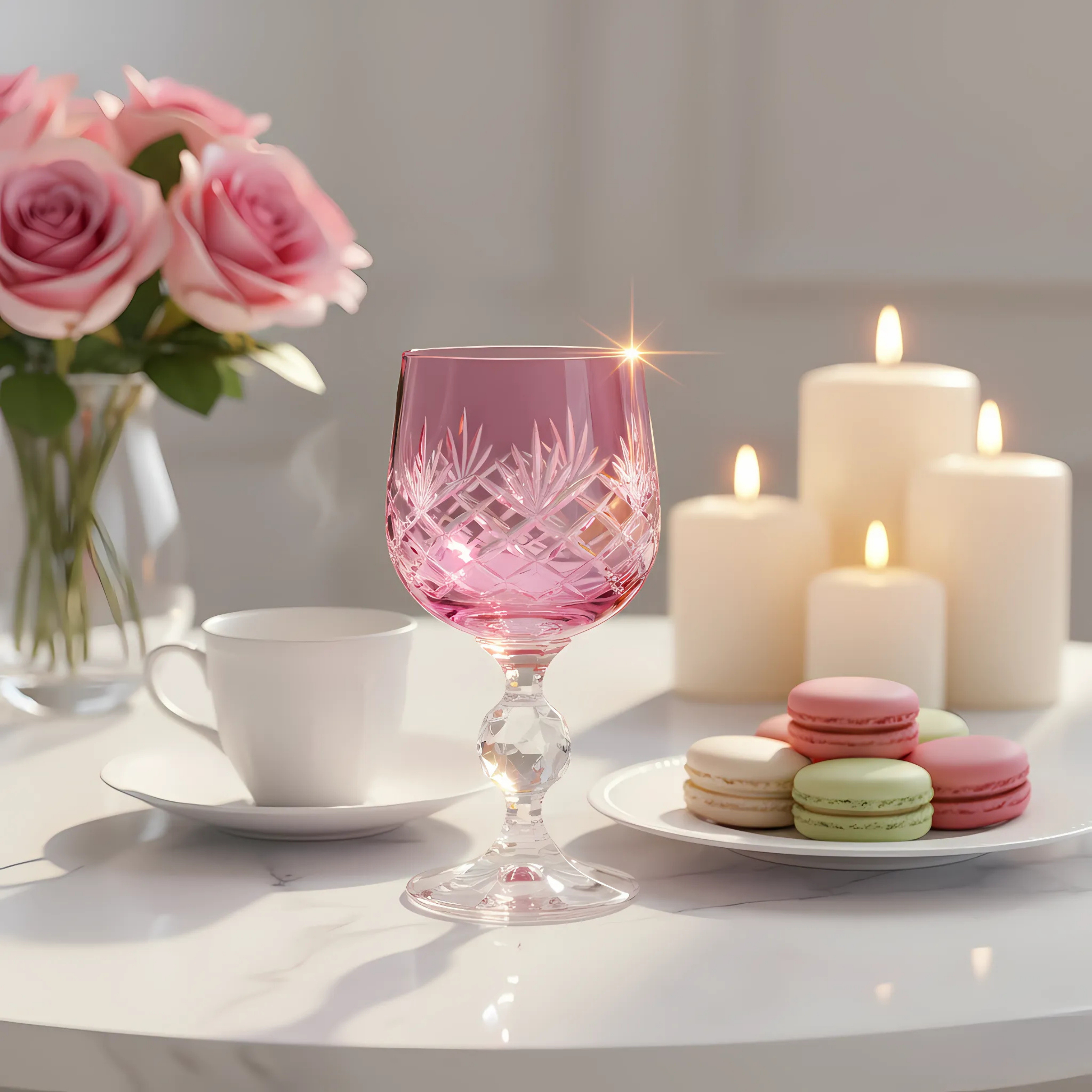 Bohemia Crystal Ara Kahve Yanı Su Bardağı - Margerie Crystal