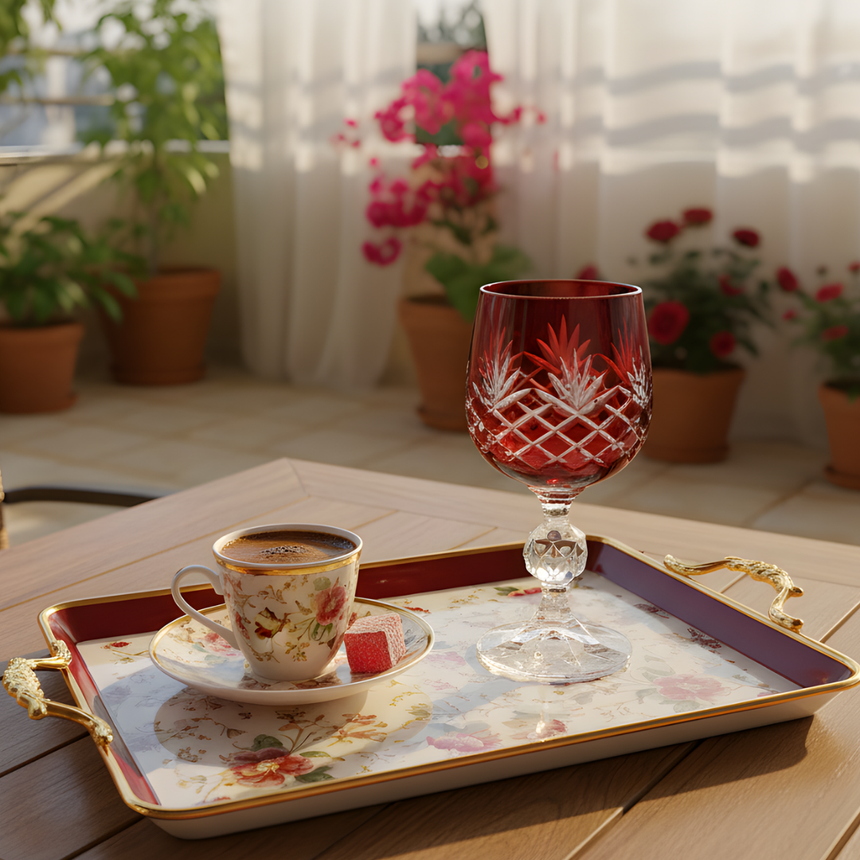 Bohemia Crystal Ara Kahve Yanı Su Bardağı - Margerie Crystal