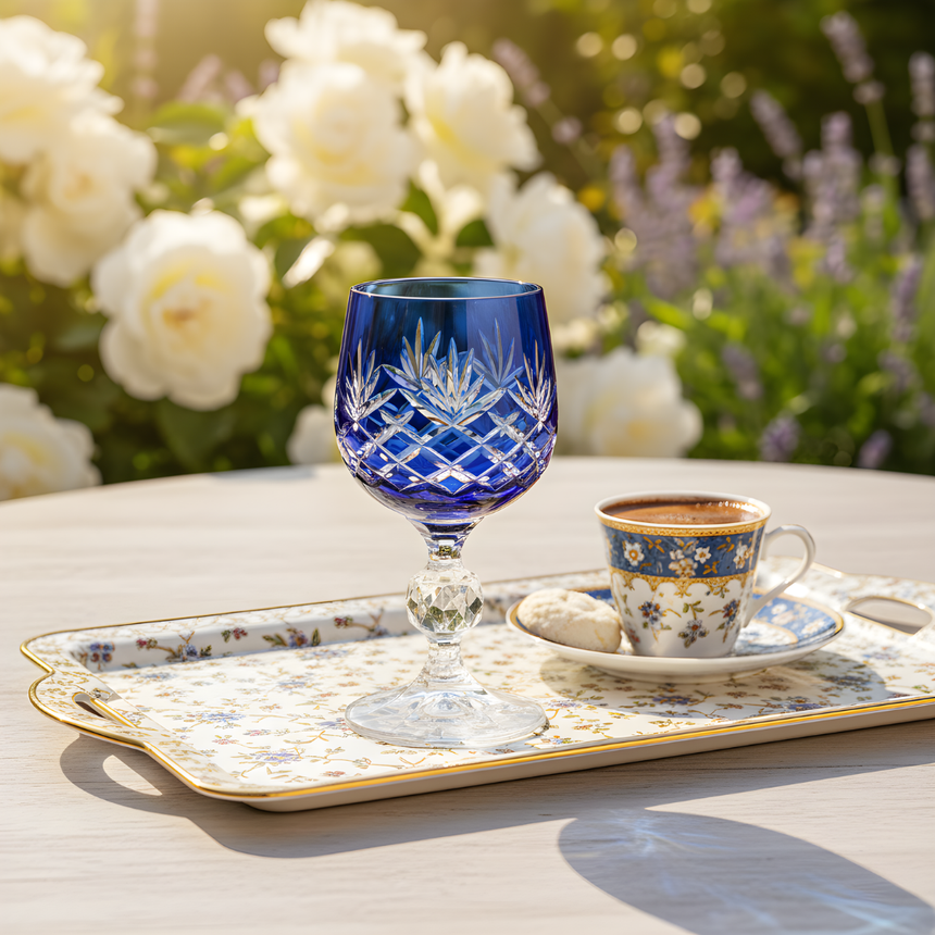 Bohemia Crystal Ara Kahve Yanı Su Bardağı - Margerie Crystal