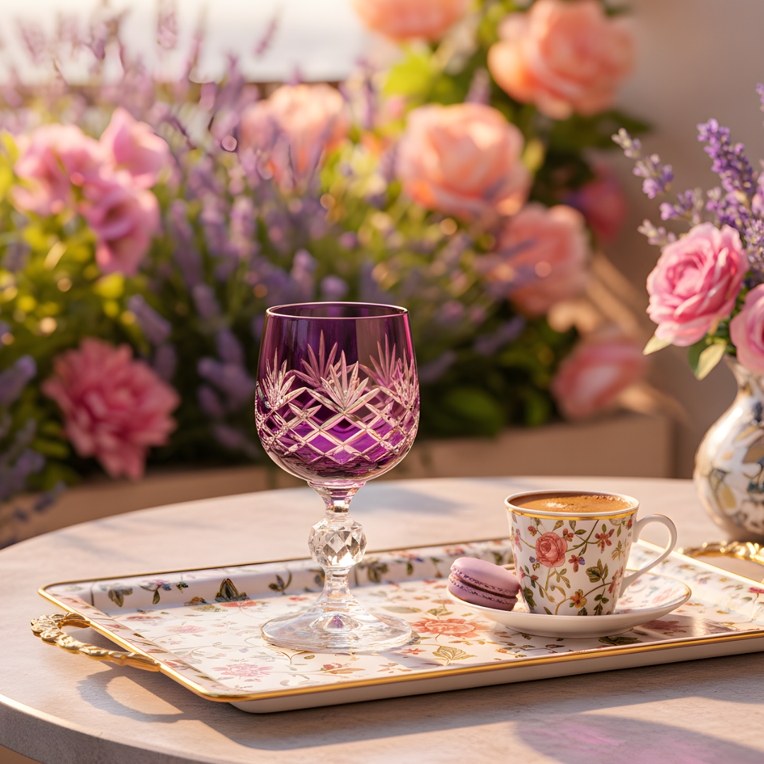 Bohemia Crystal Ara Kahve Yanı Su Bardağı - Margerie Crystal